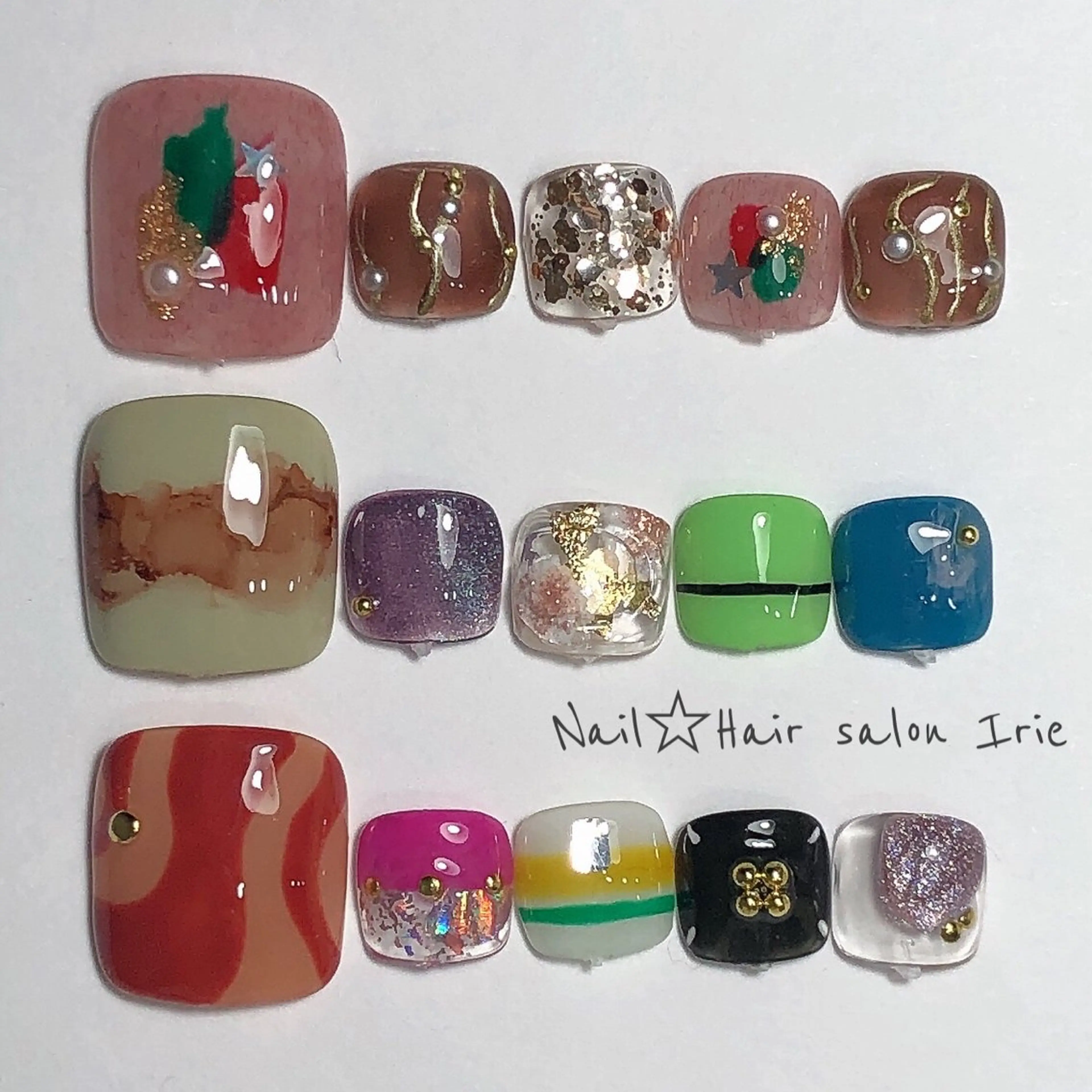 ネイル フットネイル Hair salon Irie所属・與儀 知佳のネイルデザイン