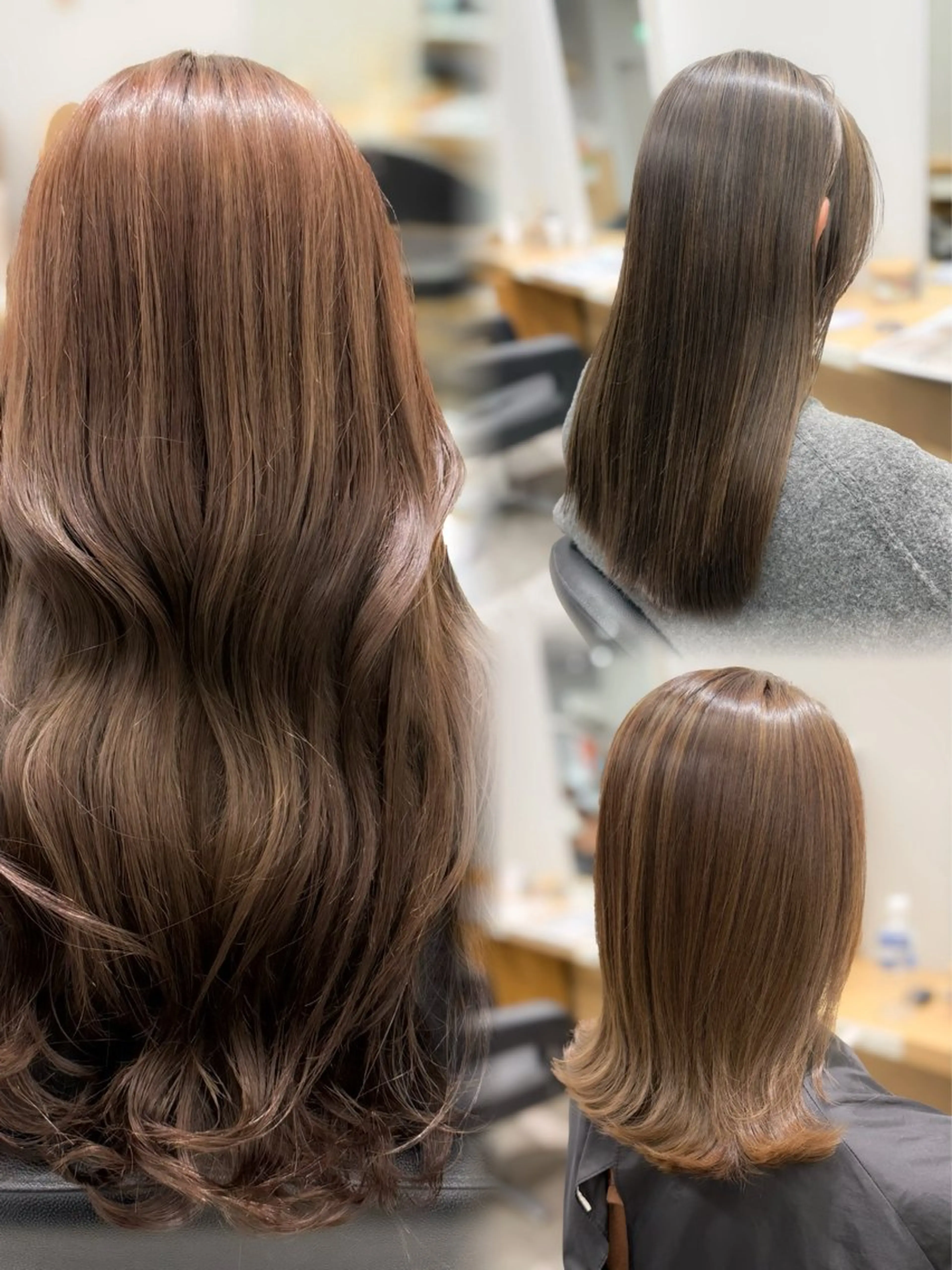 ロング カラー ベージュカラー ハイライトカラー ハイライト カット ヘアカラー 巻ける髪質改善🫧ハ イライト/永田汰伊智のヘアスタイル