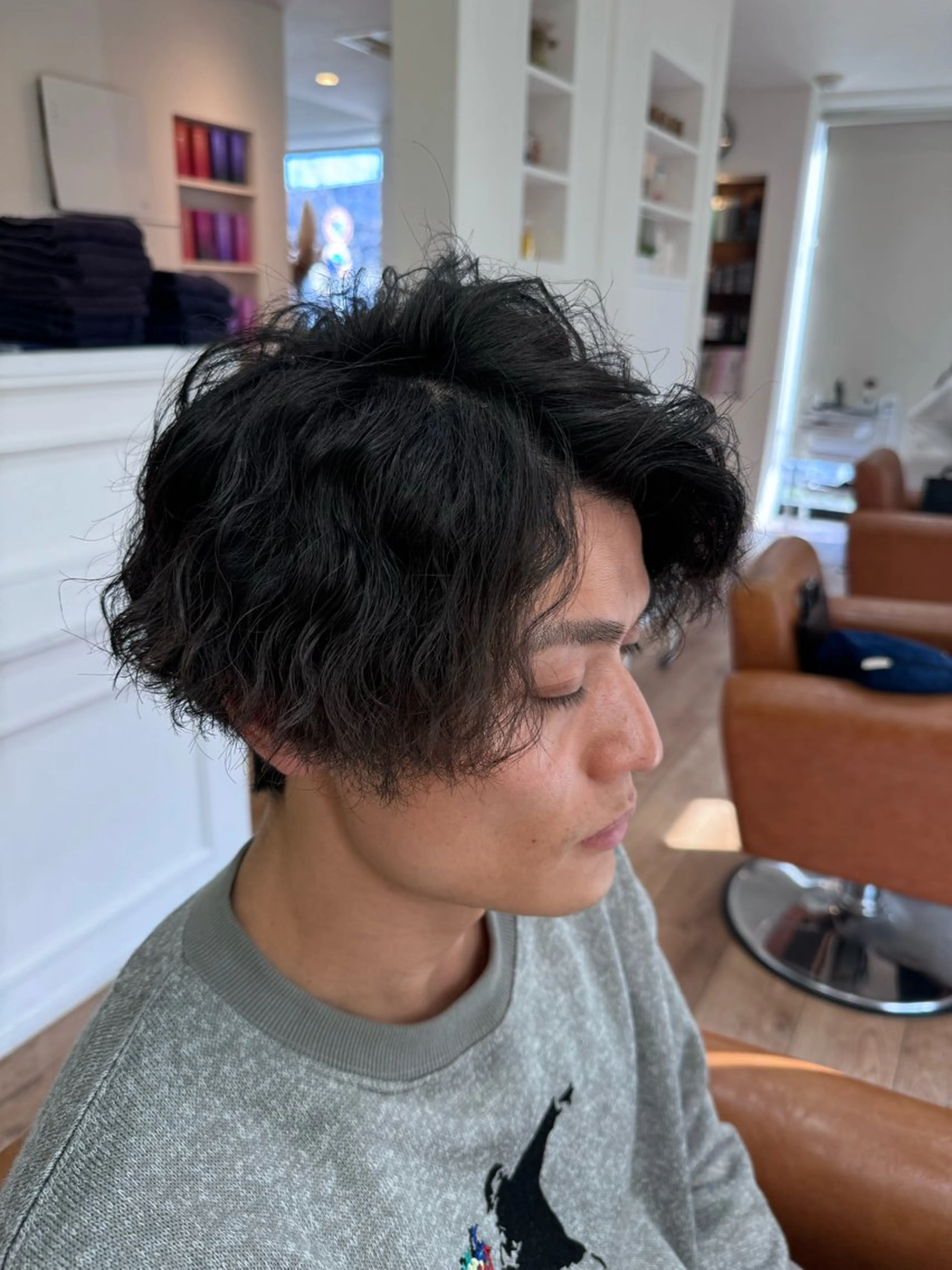 パーマ メンズ メンズパーマ ツイストスパイラルパーマ スパイラルパーマ カット パーマ cyan所属・cyan 水川和馬のヘアスタイル