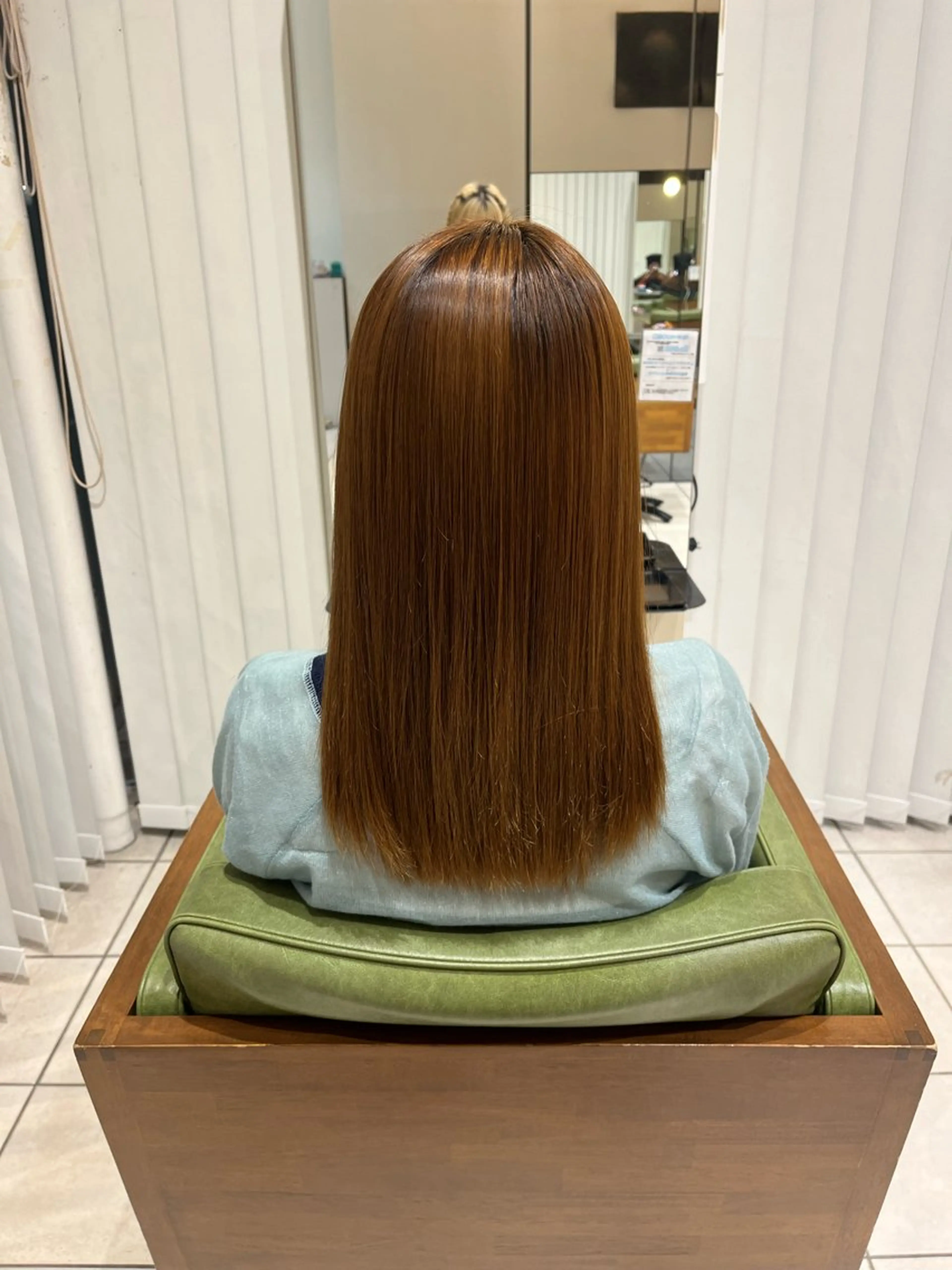 ロング パーマ ストレートパーマ 縮毛矯正 中村 彩奈のヘアスタイル