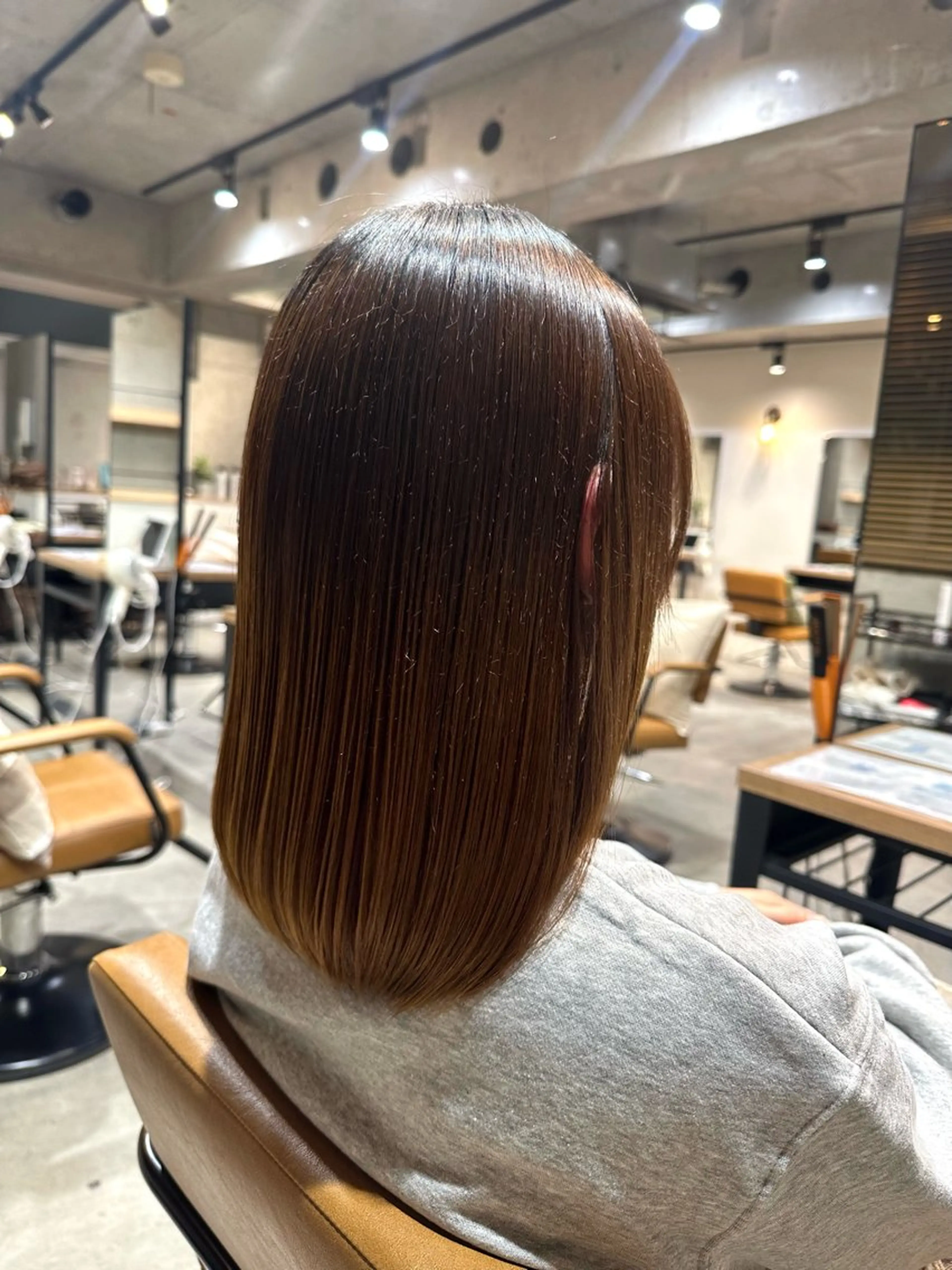 ロング 韓国レイヤー・ボブ/ 暖色⭐️優香⭐️のヘアスタイル