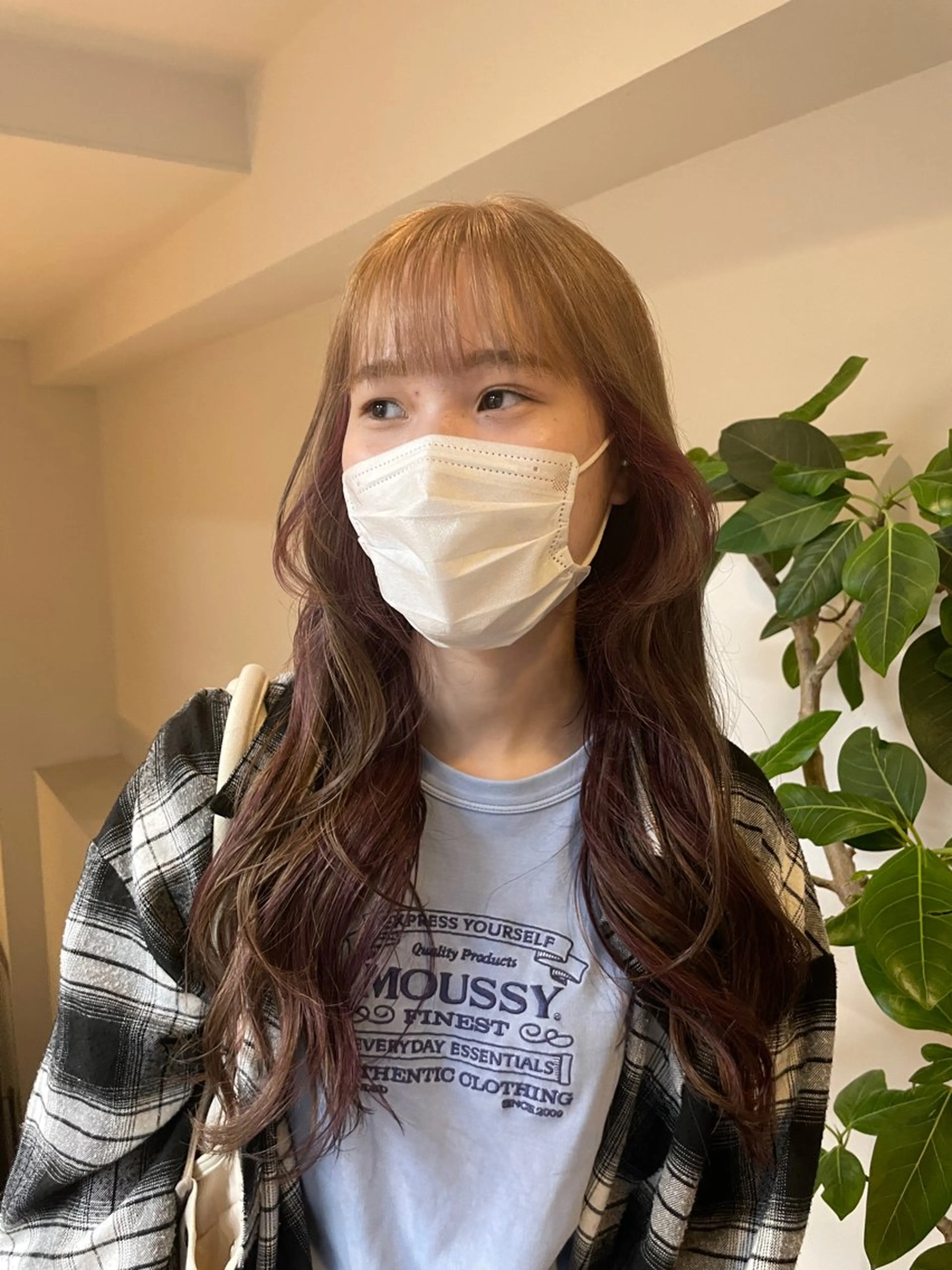 ロング カラー ベージュカラー インナーカラー ラベンダーカラー ミルクティーベージュ カットモデル募集 /RIOのヘアスタイル