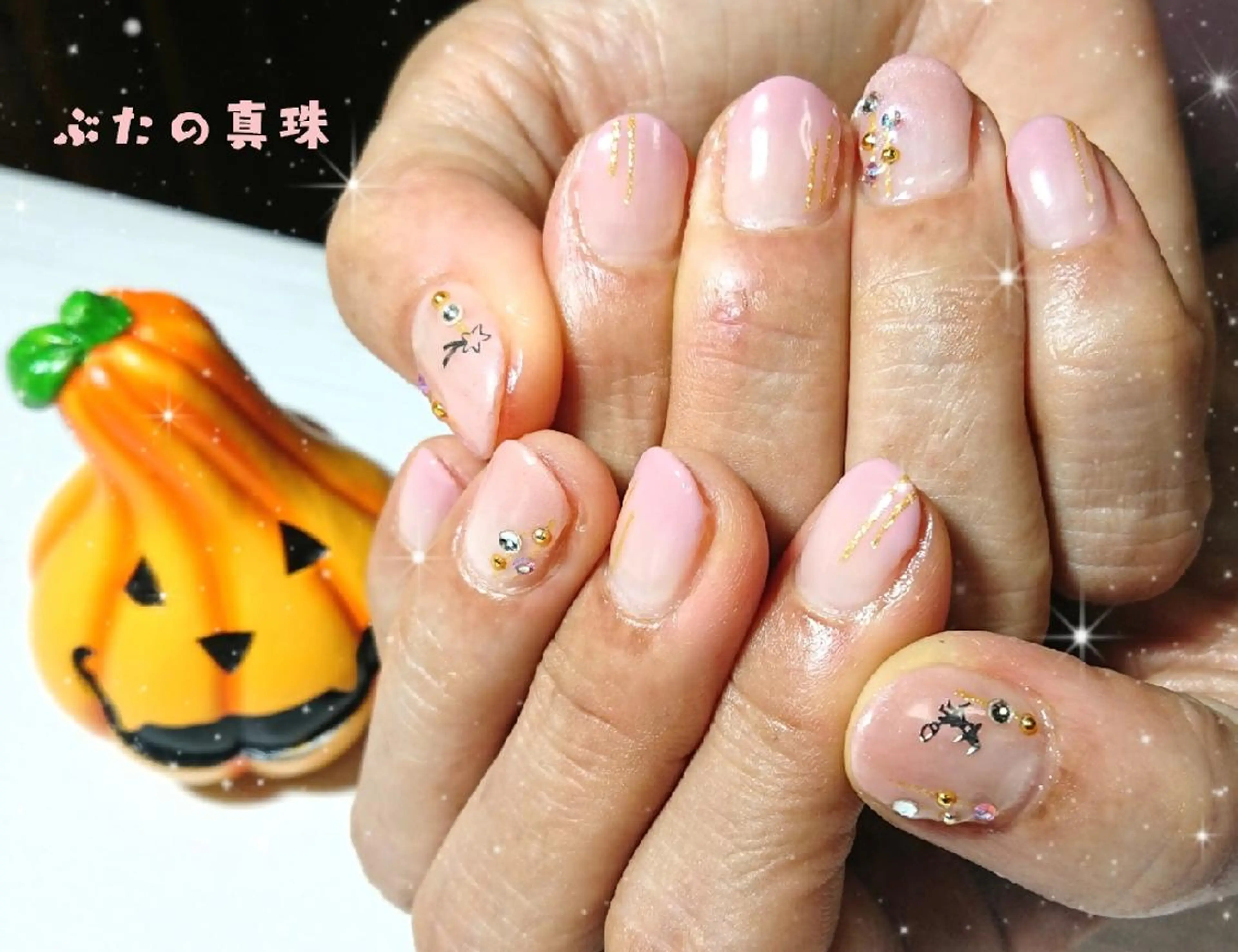 ネイル ハロウィン ハンドネイル 林 珠里のネイルデザイン