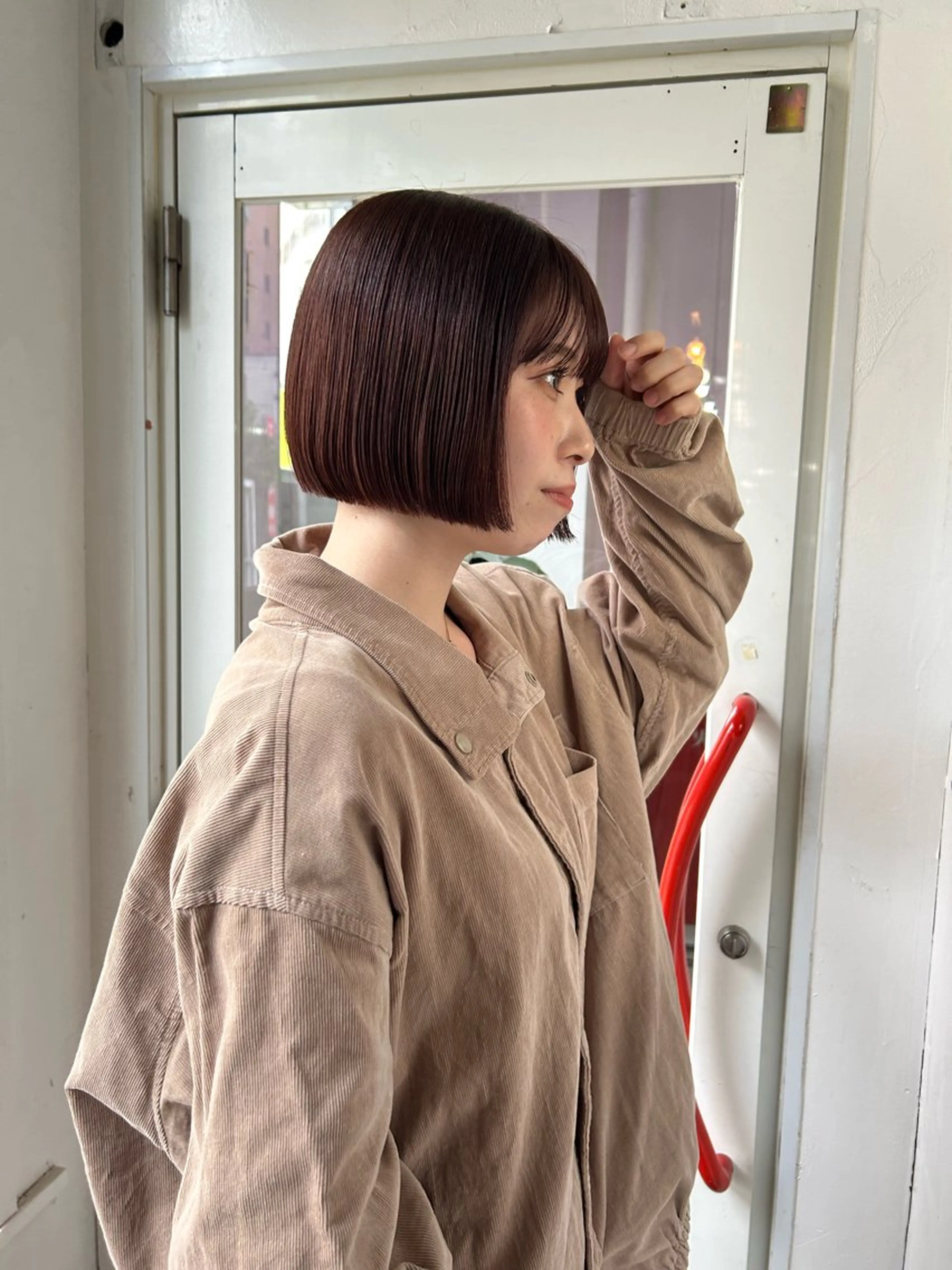 ミディアム カラー ブラウンカラー カット ヘアカラー maho/垢抜け カラー♡パーマのヘアスタイル