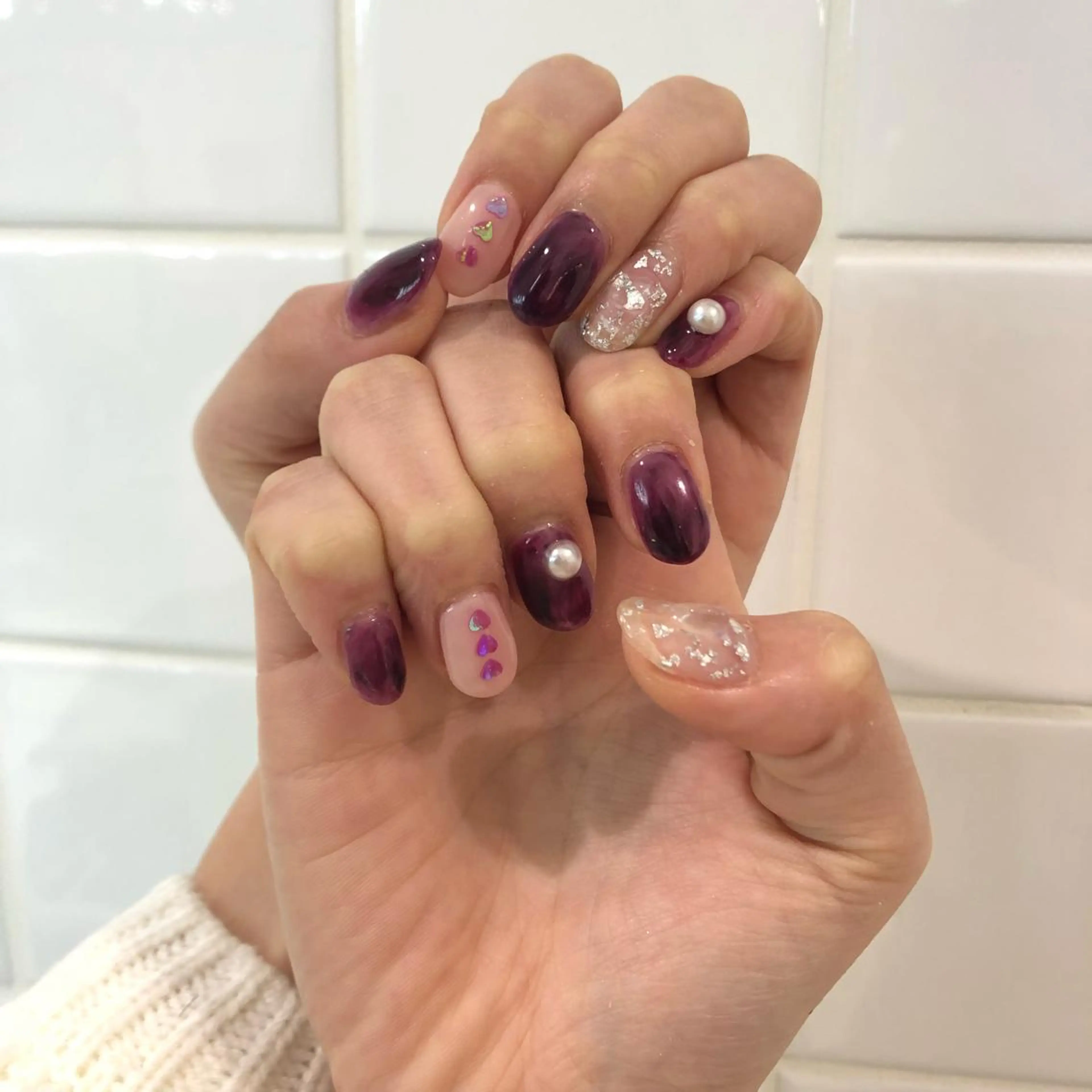 ネイル 【淡色color/ nail】maikoのネイルデザイン