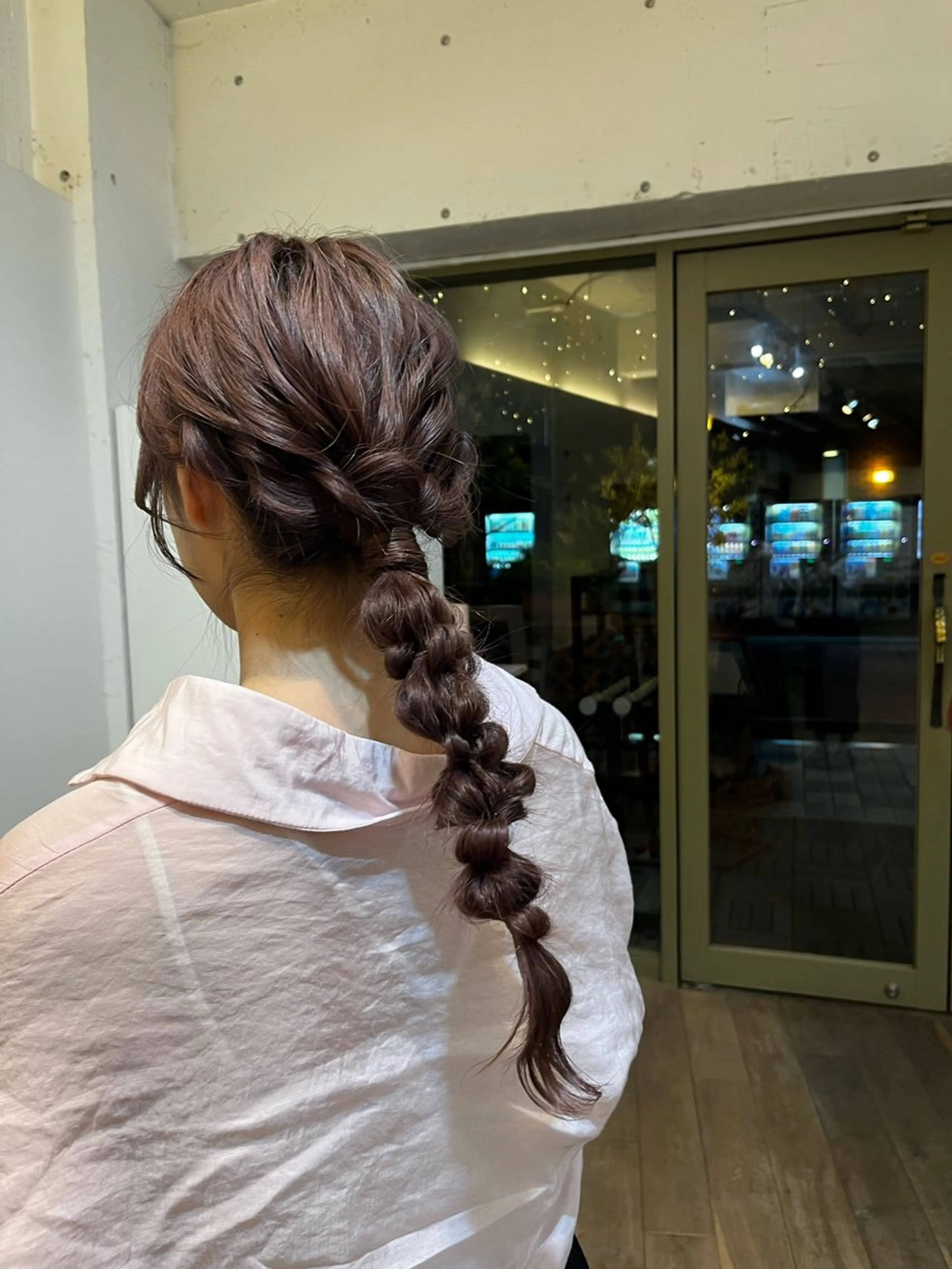 ロング カラー ヘアアレンジ ブリーチ ダブルカラー ラベンダーカラー ピンクカラー ピンクラベンダー ヘアカラー 臺 佳連のヘアスタイル