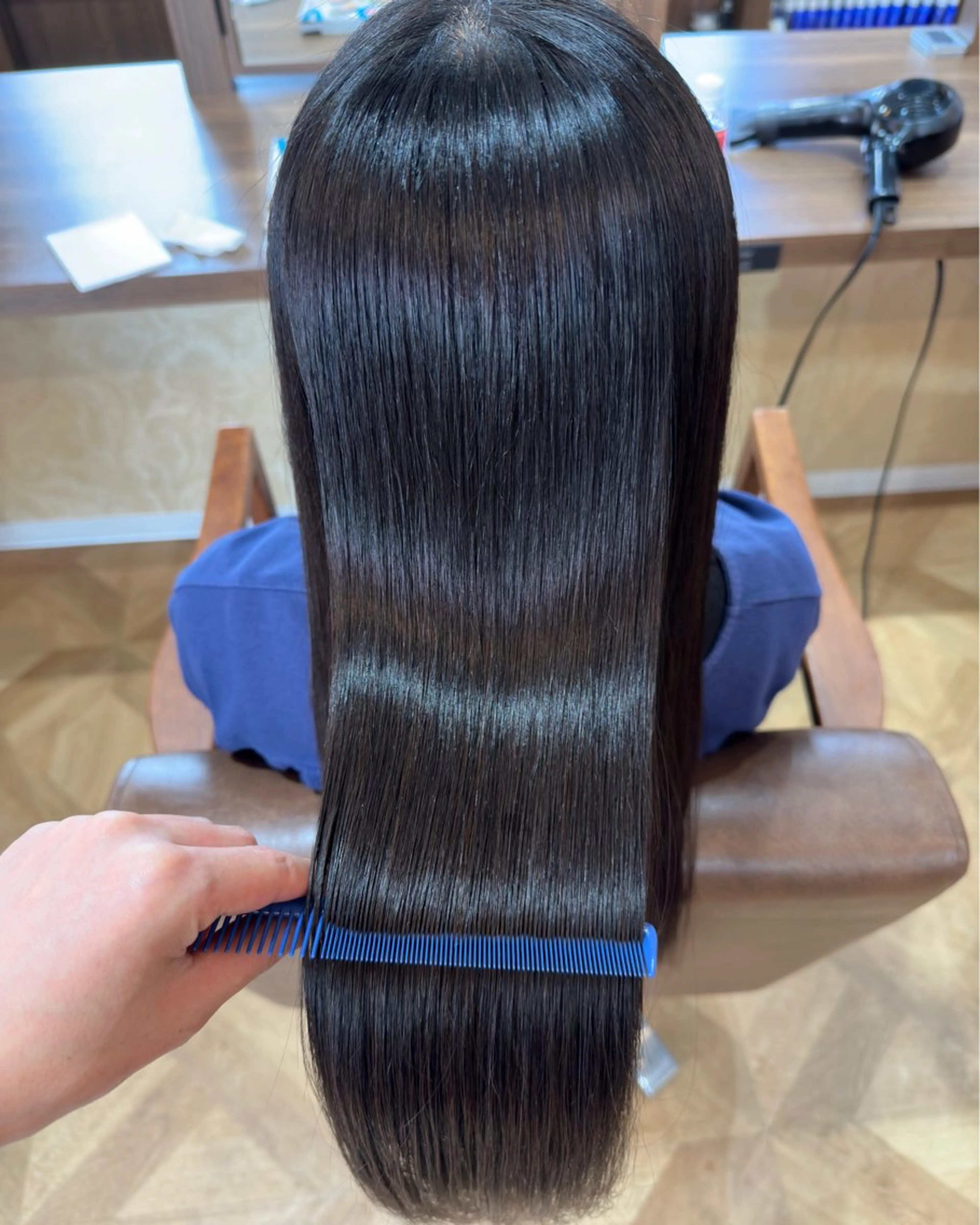 ロング カット 縮毛矯正 トリートメント ササキ カンタのヘアスタイル