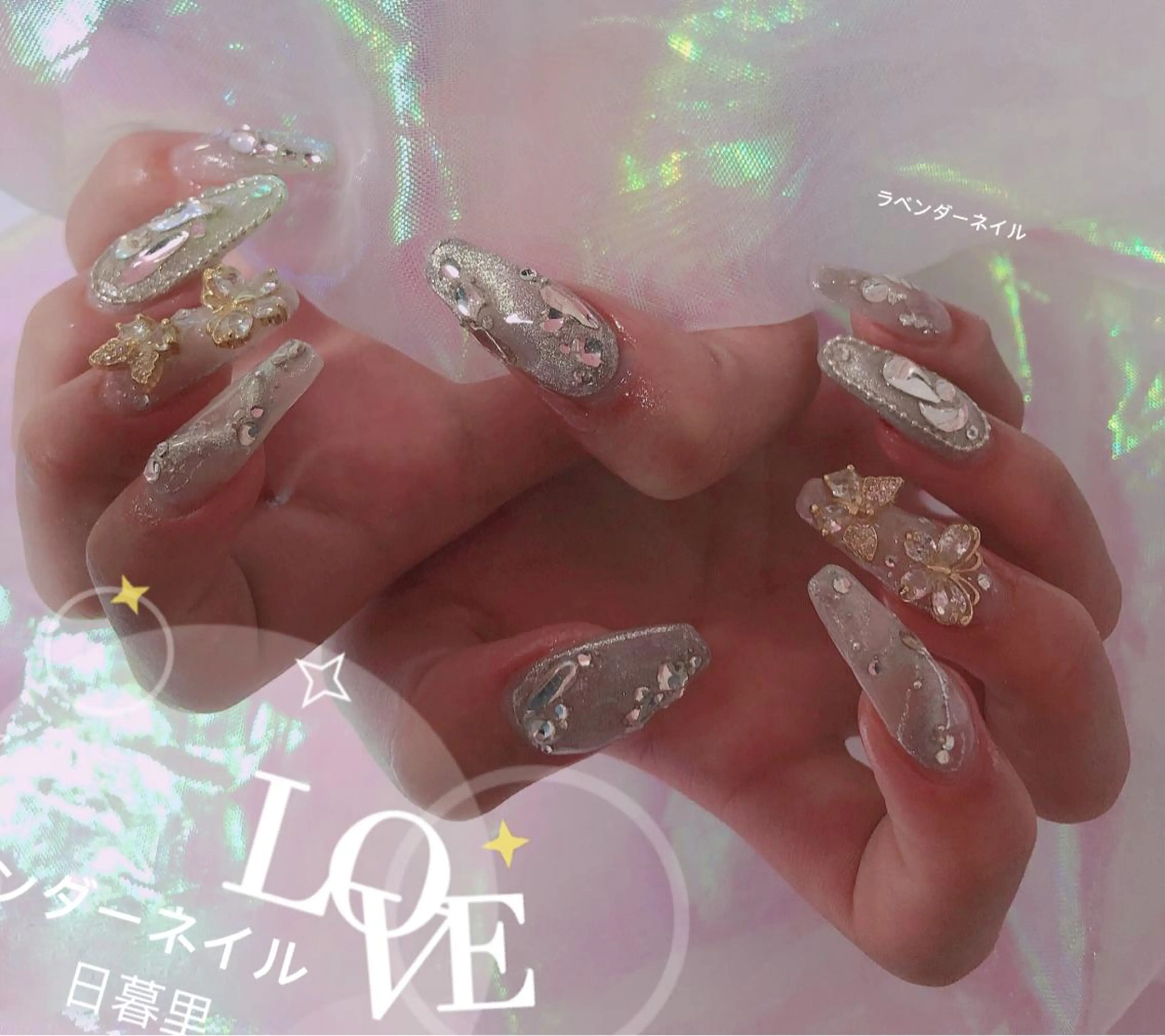 ネイル ラベンダー💖日暮里 ルル💖ネイルのネイルデザイン