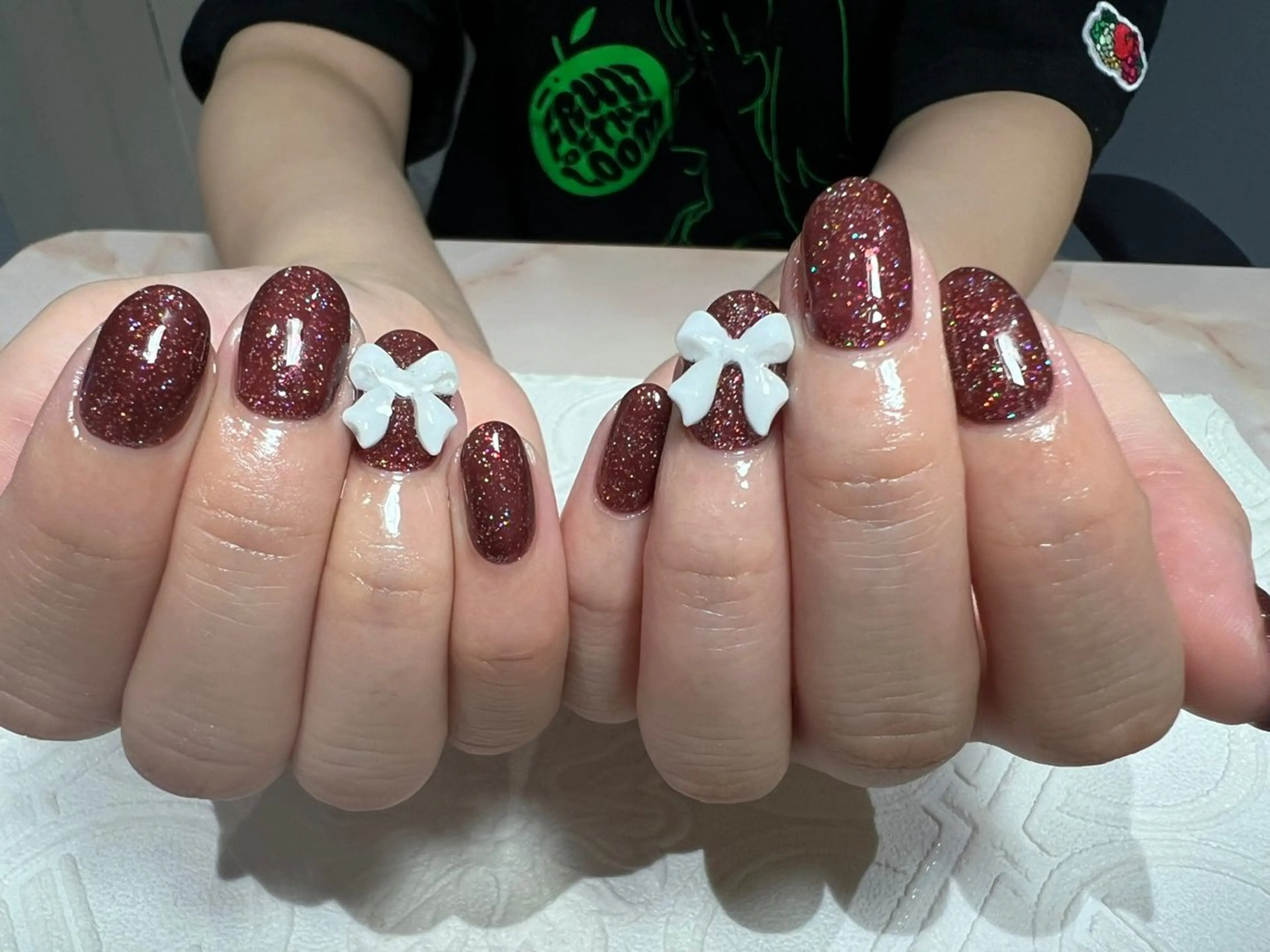 ネイル リボン ハンドネイル coconail所属・ネイリスト HANAのネイルデザイン