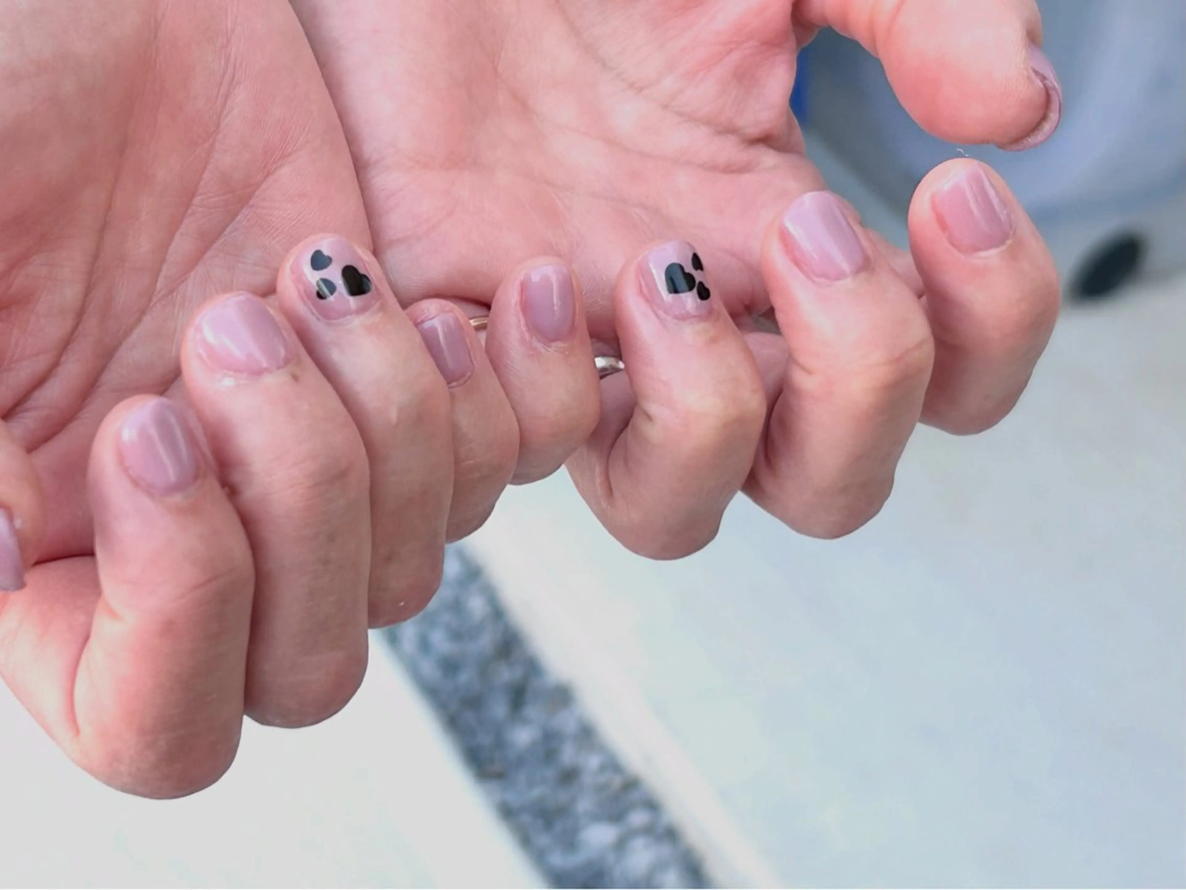 ネイル ハート ピンク シンプルネイル nico nailのネイルデザイン