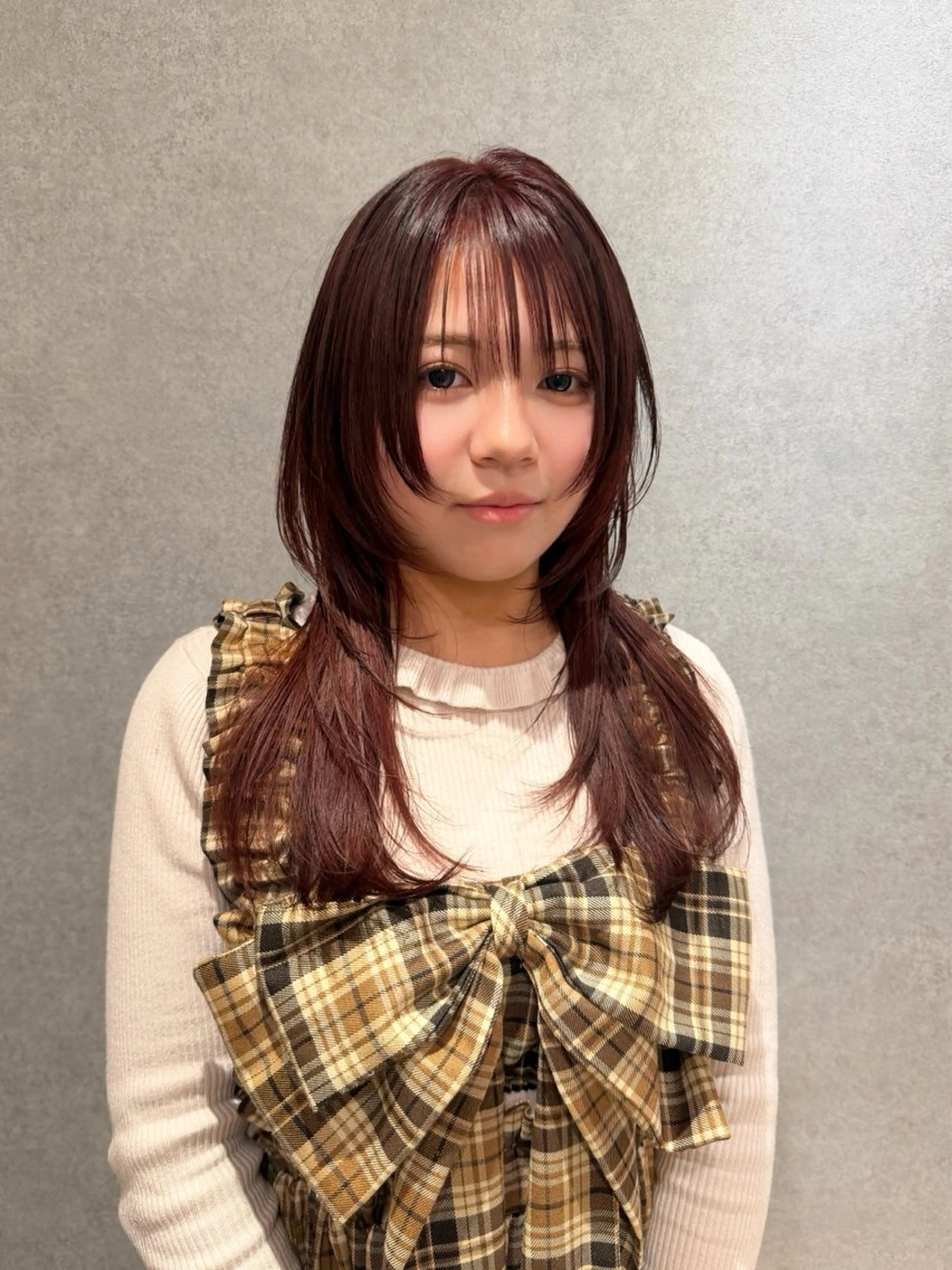 セミロング カラー カット ヘアカラー トリートメント ハイトーン/ウルフ/ レイヤー/Asukaのヘアスタイル