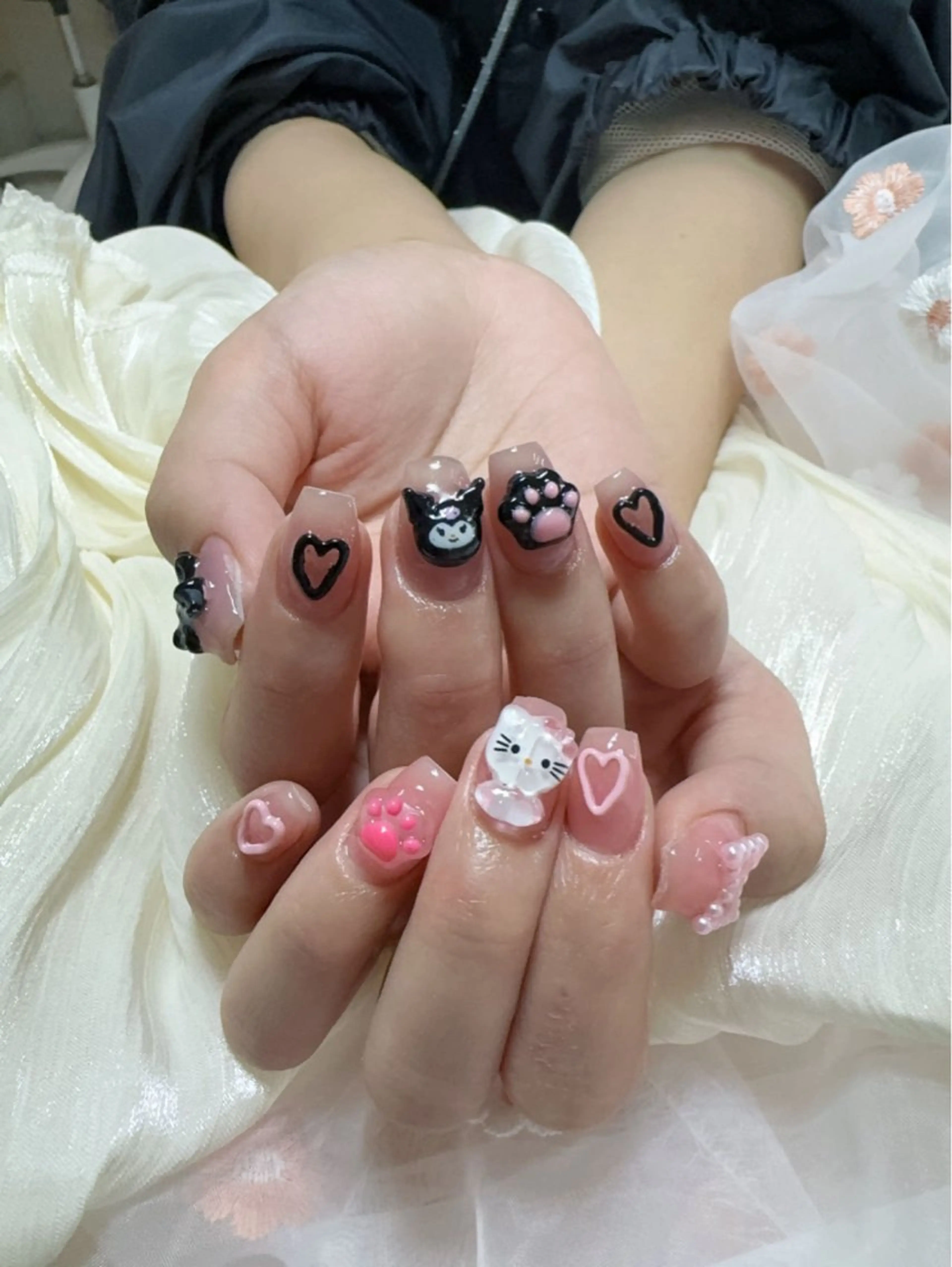 ネイル ハンドネイル 🎀nana🫧 ワンホンネイル🎀のネイルデザイン