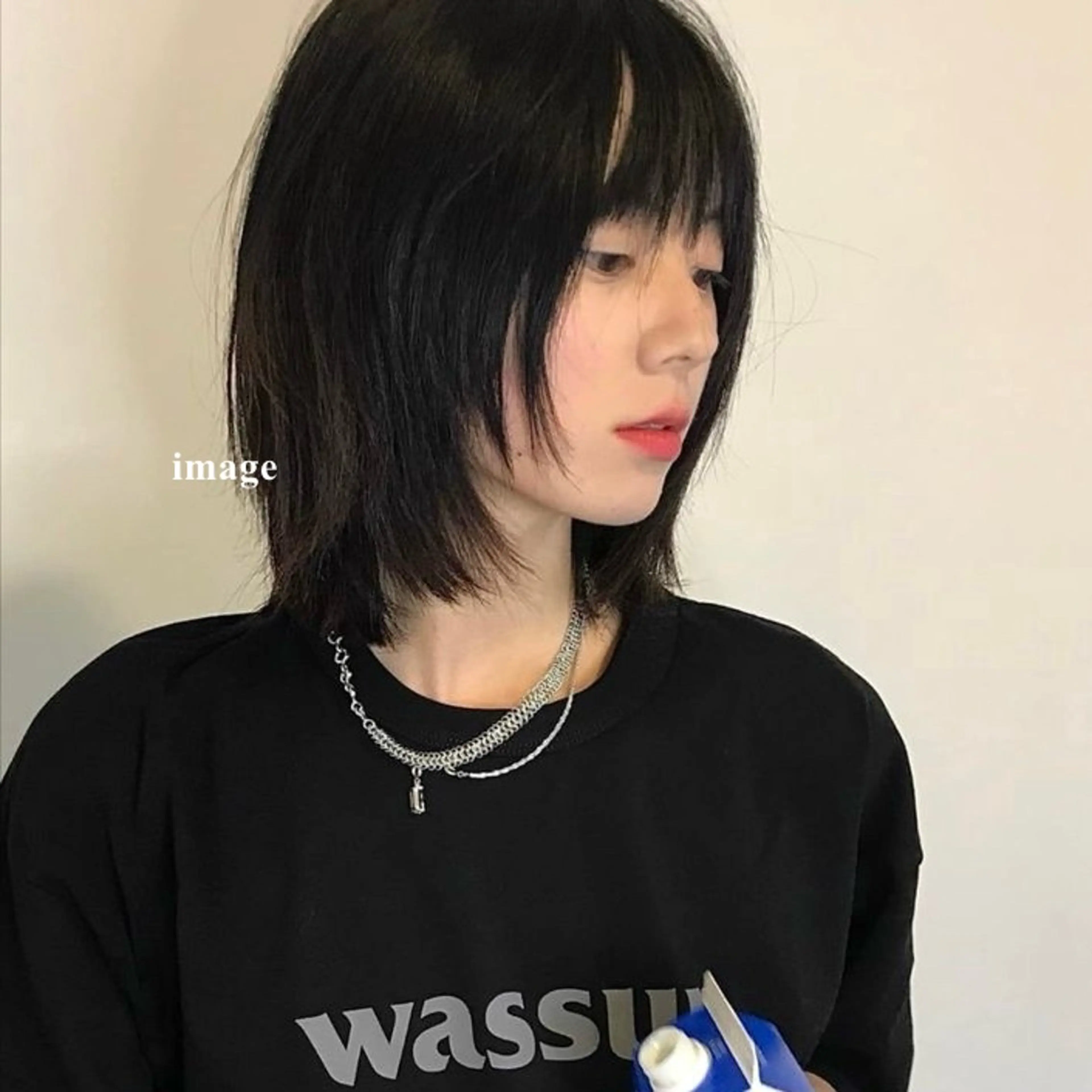 ミディアム 韓国レイヤー/ショー ト/nodokaのヘアスタイル