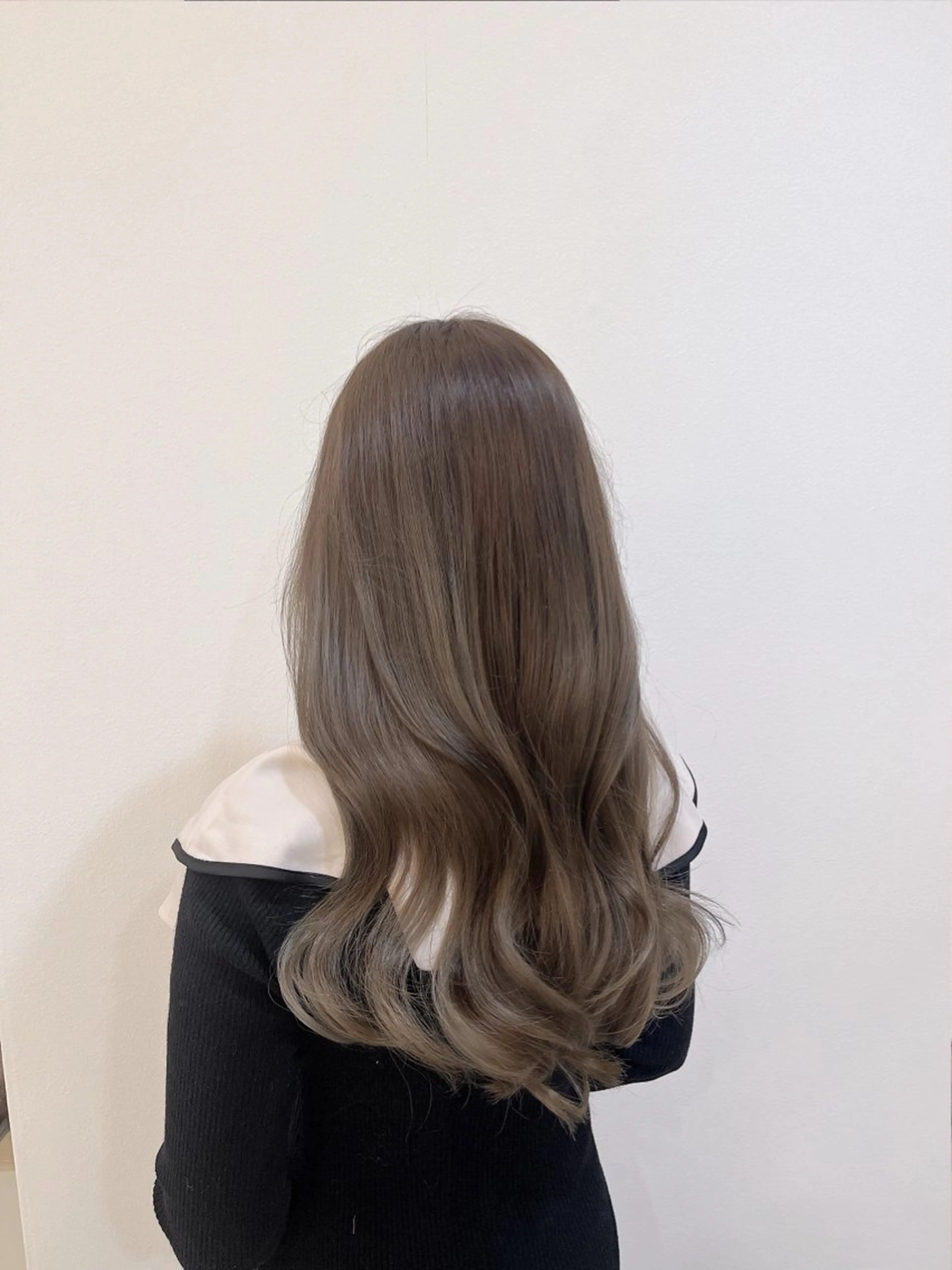 ロング カラー ブリーチ ダブルカラー グレージュ ブリーチなしカラー ヘアカラー カラー職人 なかもと たつひろのヘアスタイル