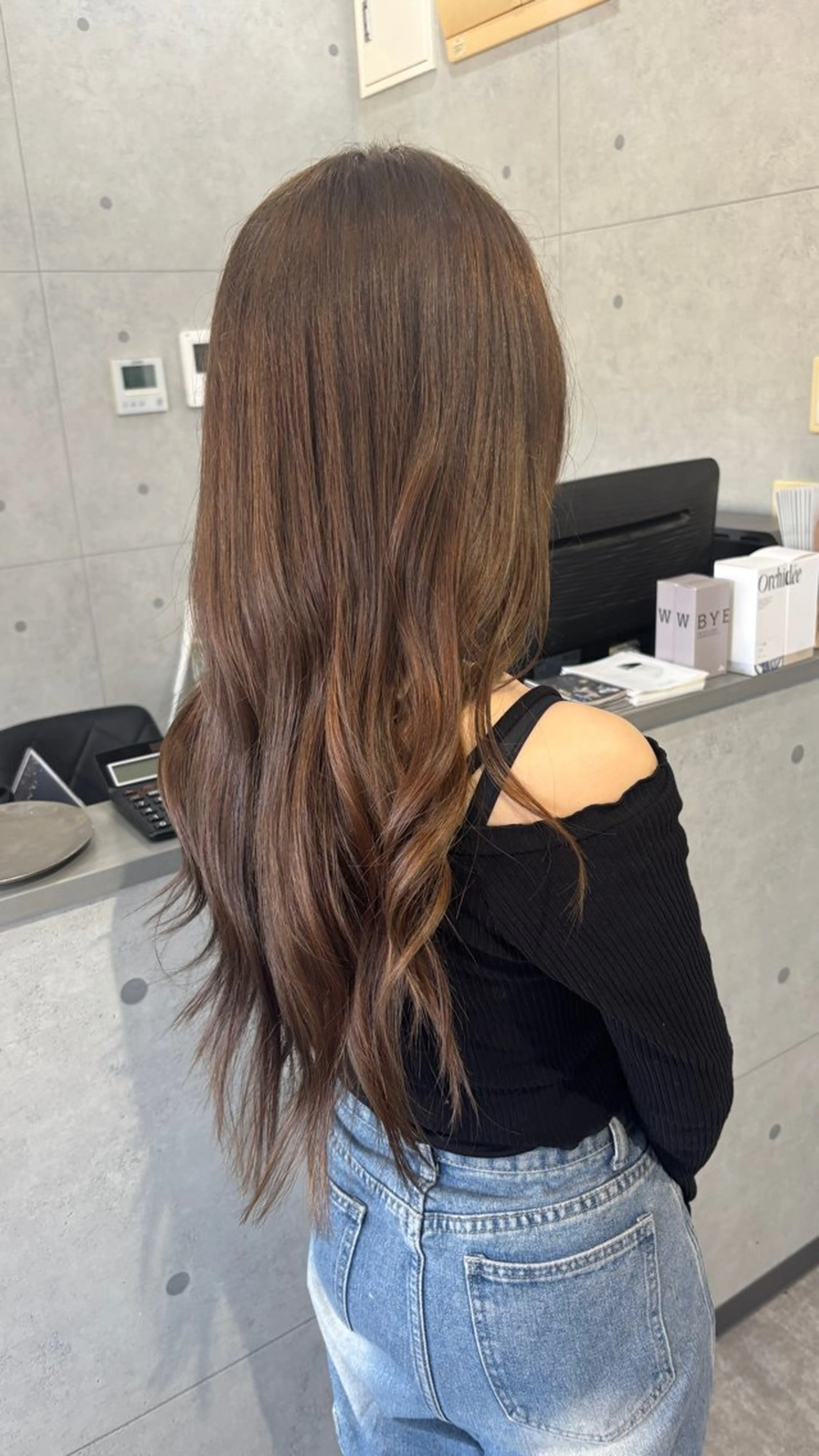 ロング ショートボブ ボブ ハイライト 髪質改善 レイヤーカット カット ヘアカラー REVE美容室 REVEマツエクのヘアスタイル