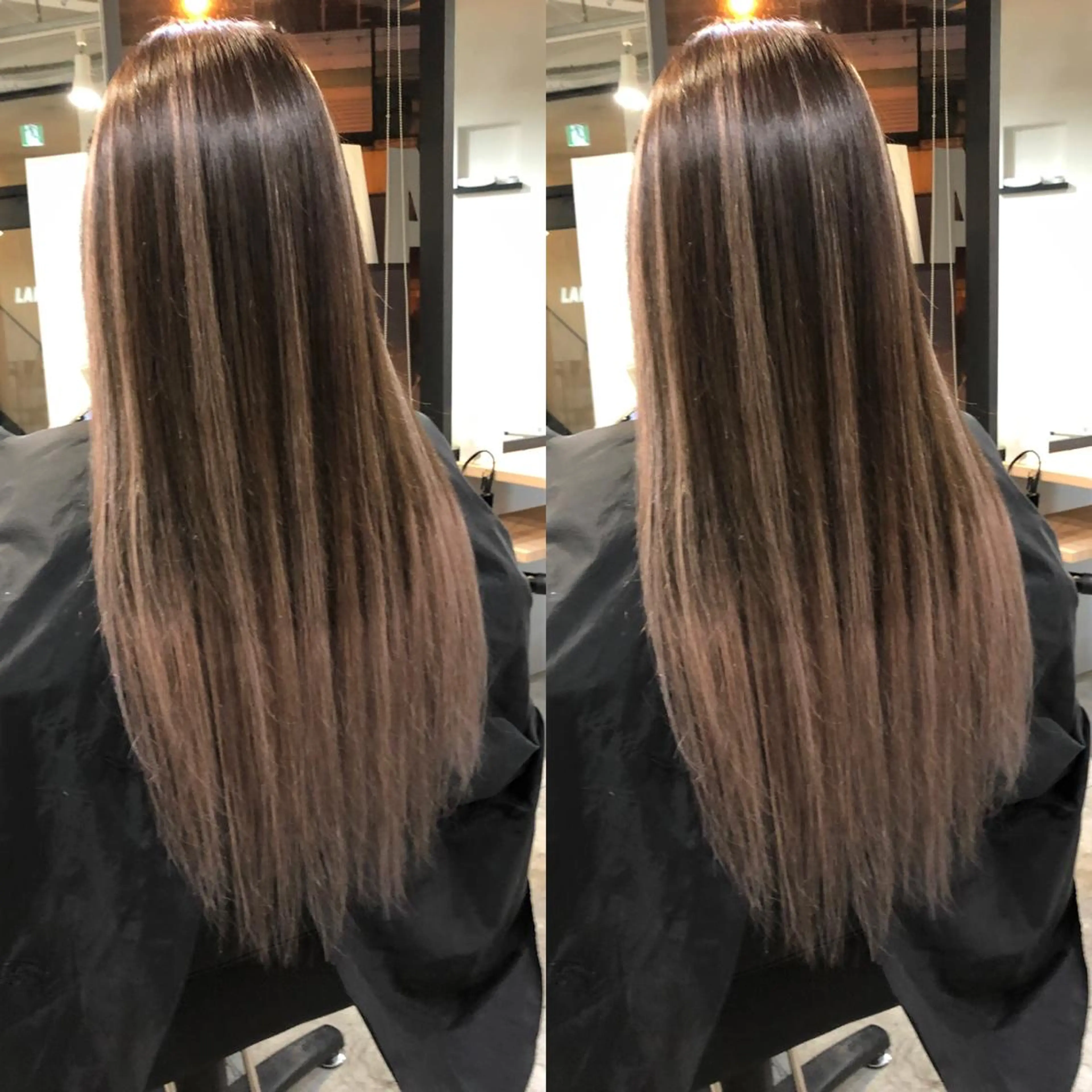 ロング カラー バレイヤージュ ブリーチ デザインカラー ハイライトカラー エクステ レイヤー/エクステ alpha下妻のヘアスタイル