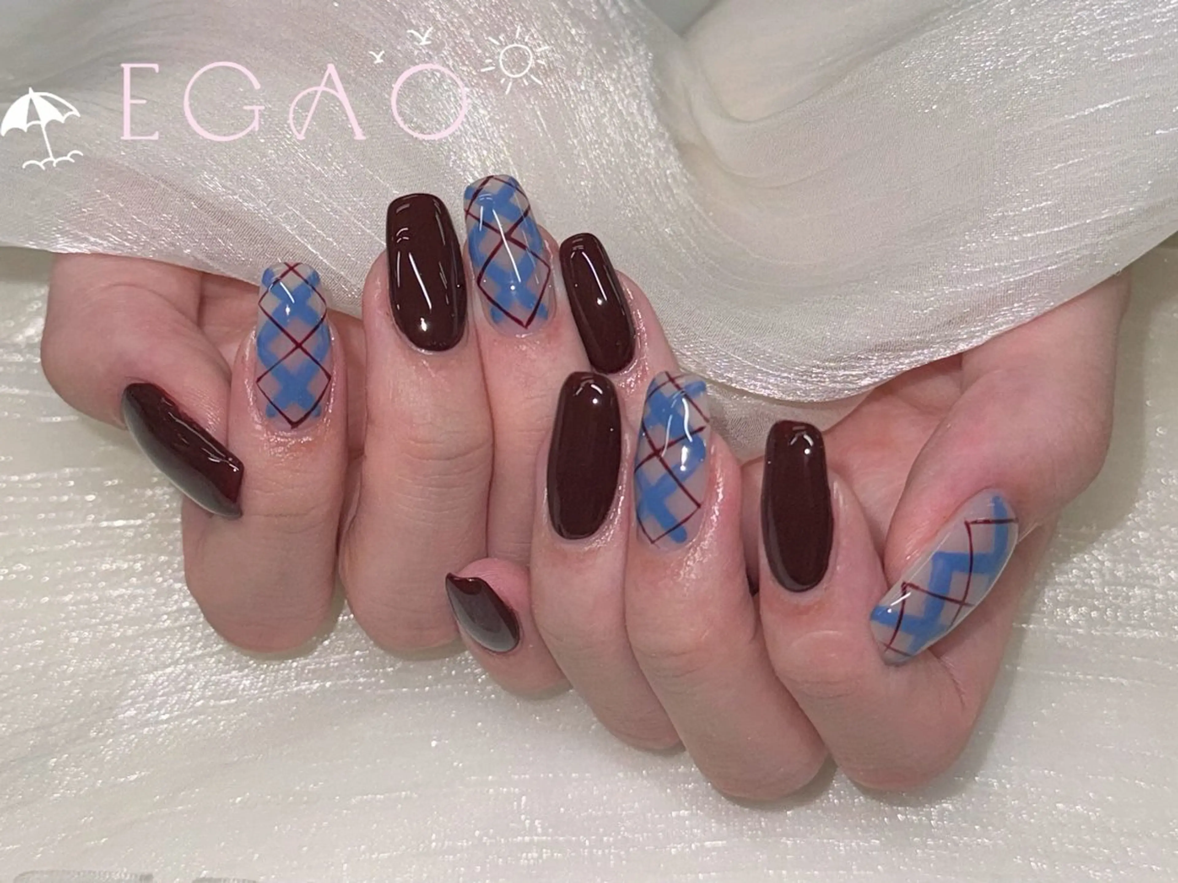 ネイル アートネイル フットネイル フレンチネイル ジェルネイル グラデーション ハンドネイル Egao Nail錦糸町店のネイルデザイン