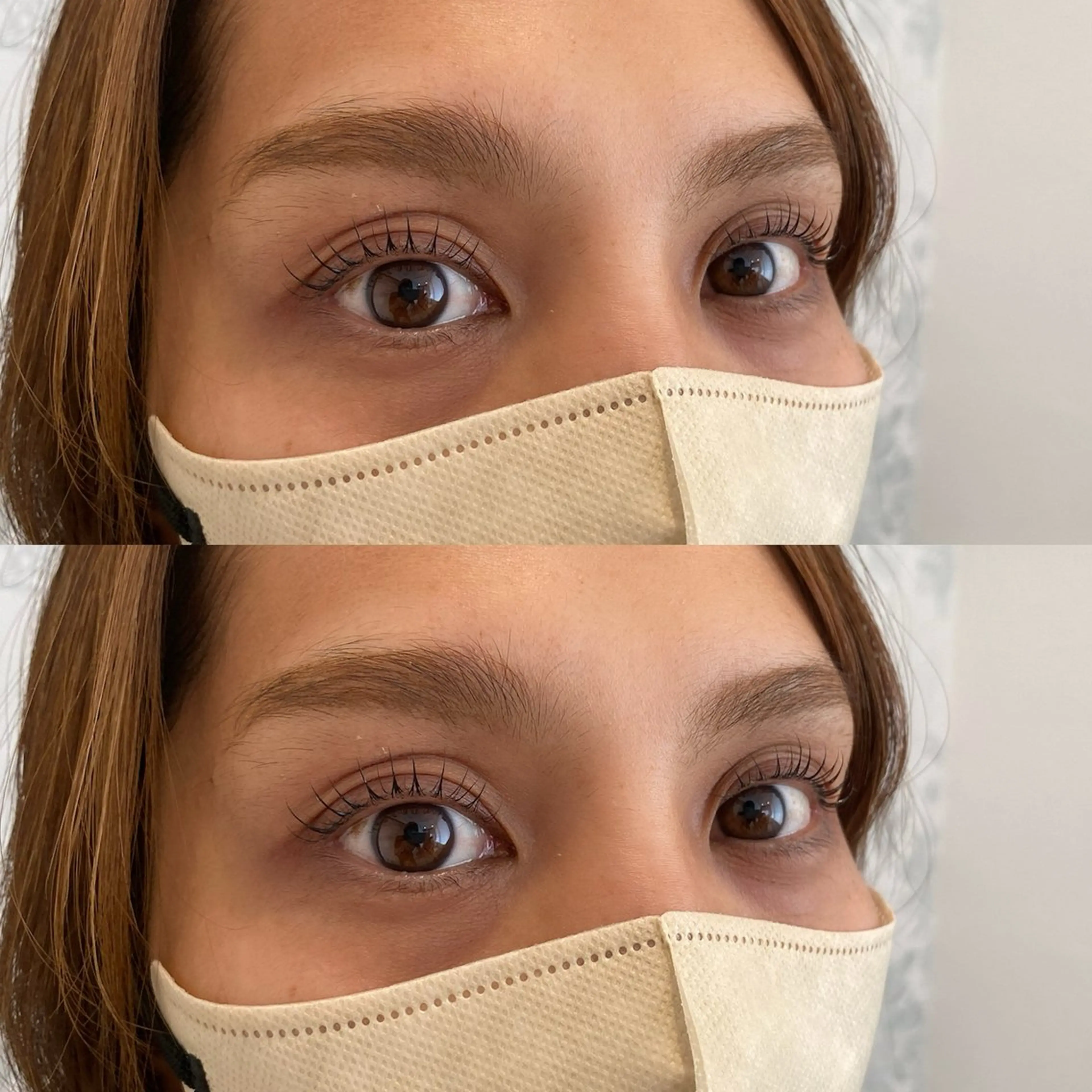 マツエク・マツパ 束感まつ毛 韓国風マツエク 一重×まつ毛パーマ Kano ☁️🤍のマツエク・マツパデザイン