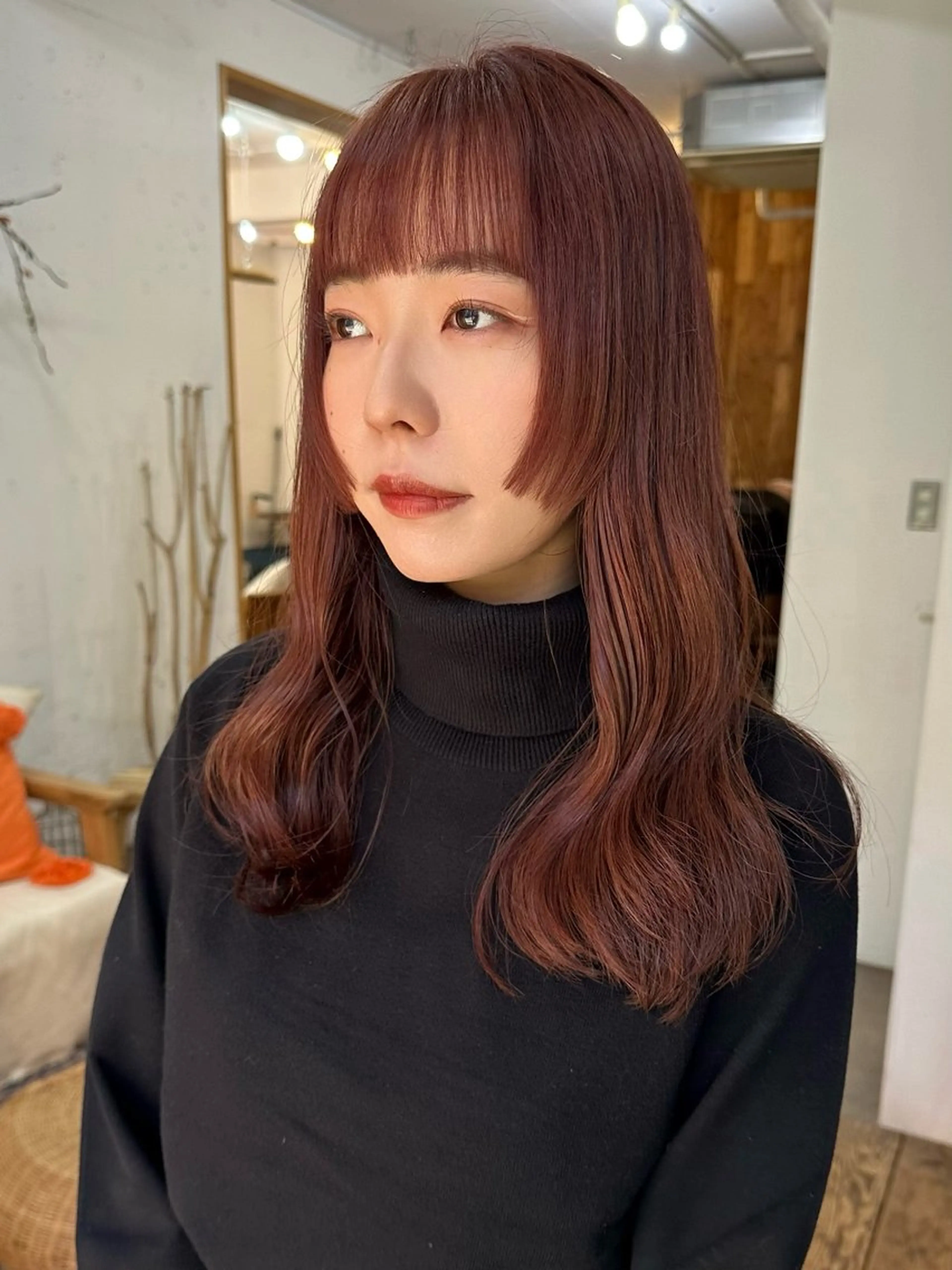 セミロング カラー 🪭risa 暖色/レイヤー🪭のヘアスタイル