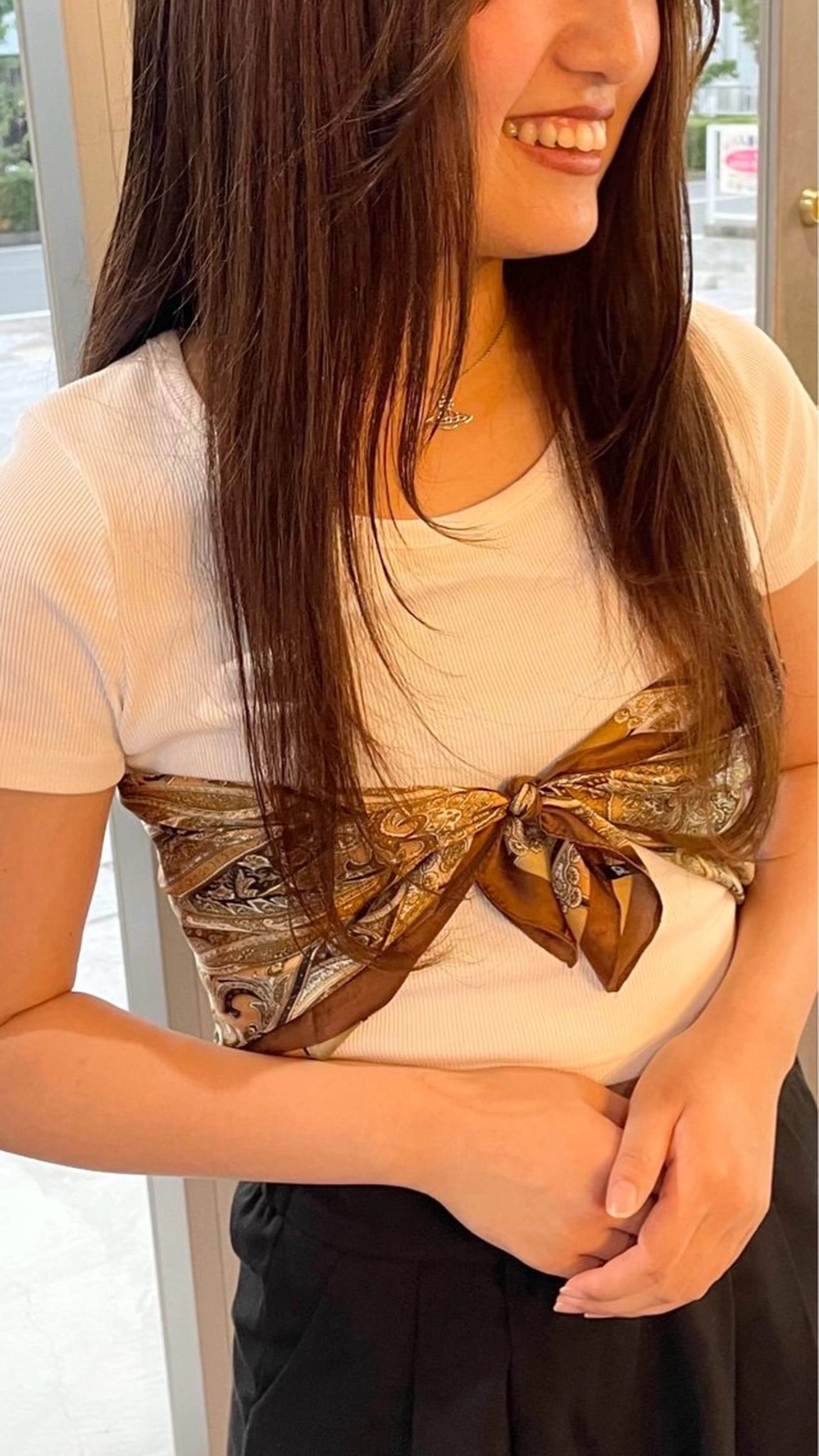 ロング 顔まわりレイヤー レイヤーカット Fuka/ レディースカットのヘアスタイル