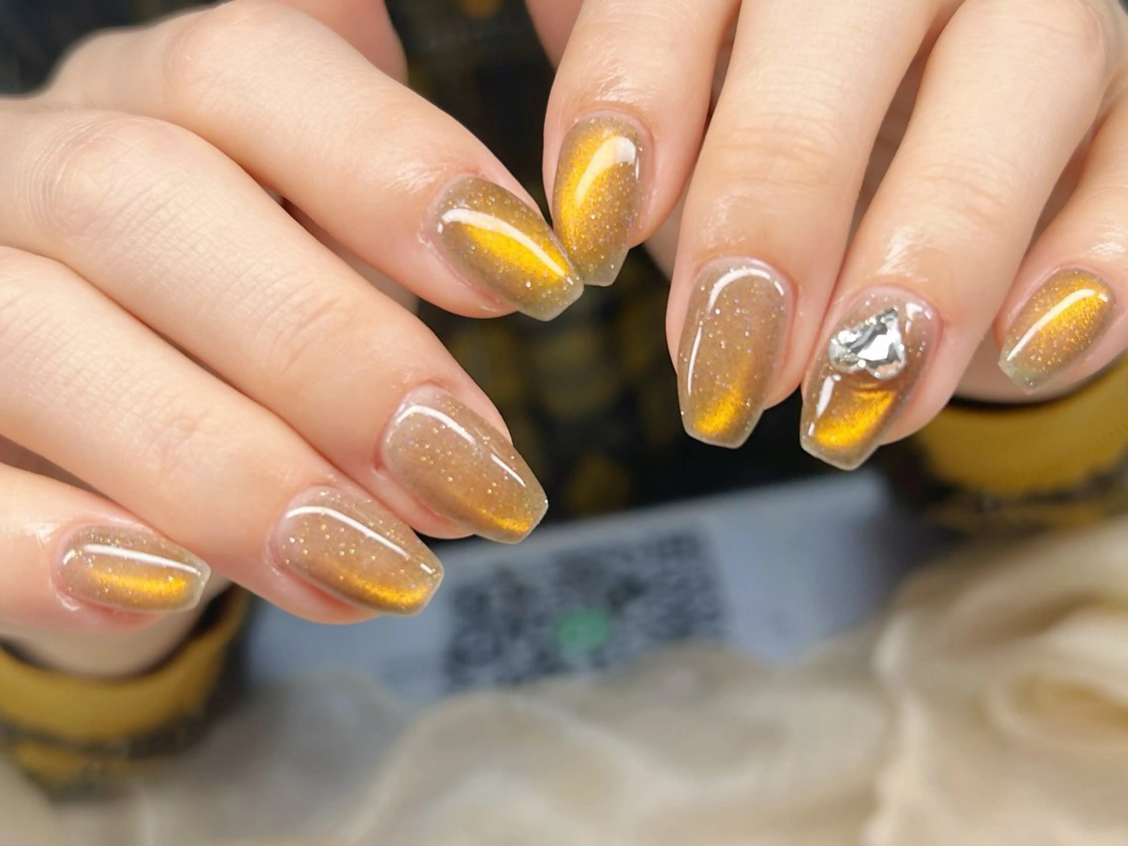 ネイル アートネイル チークネイル 成人式 入学式 長さ出し ハンドネイル Lino Nailのネイルデザイン