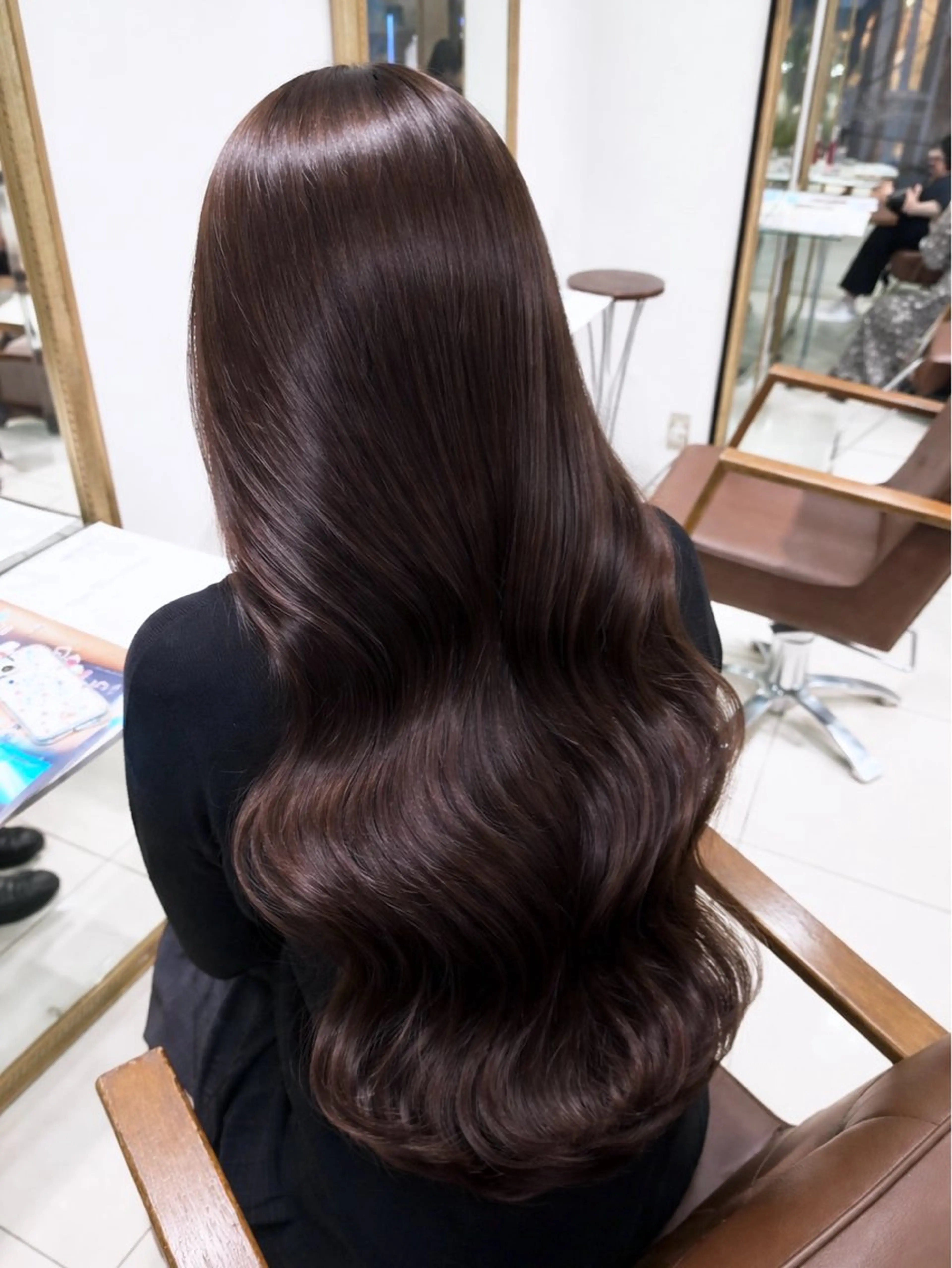 ロング カラー ヘアカラー トリートメント 髪質改善艶カラー🩶 Nanako ⟡.·のヘアスタイル