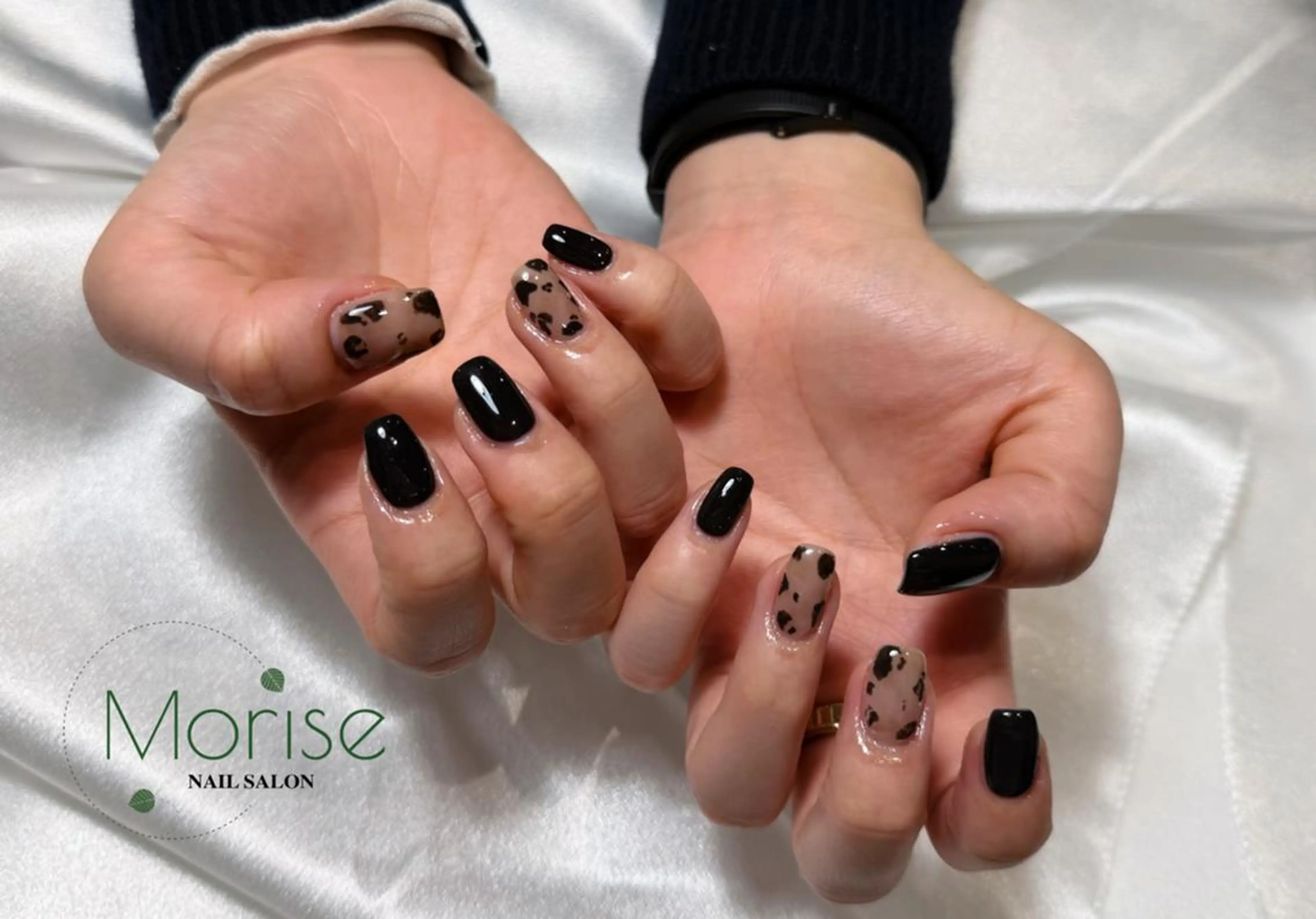 ネイル 長さ出し フレンチネイル ジェルネイル ガラスフレンチ 韓国ネイル MoriseNail Jr研修💜イシダのネイルデザイン