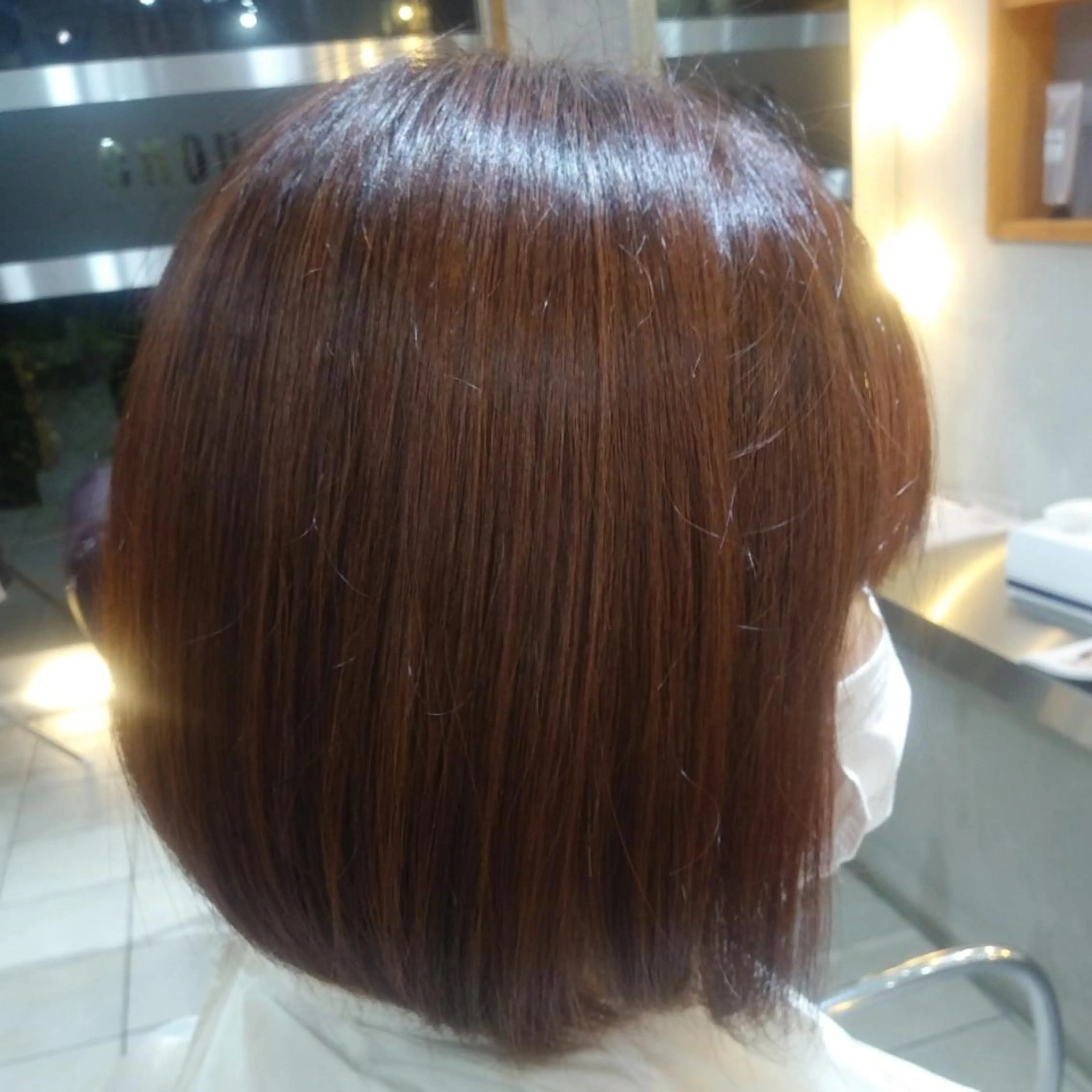 ミディアム ボブ 岡田 駿也のヘアスタイル