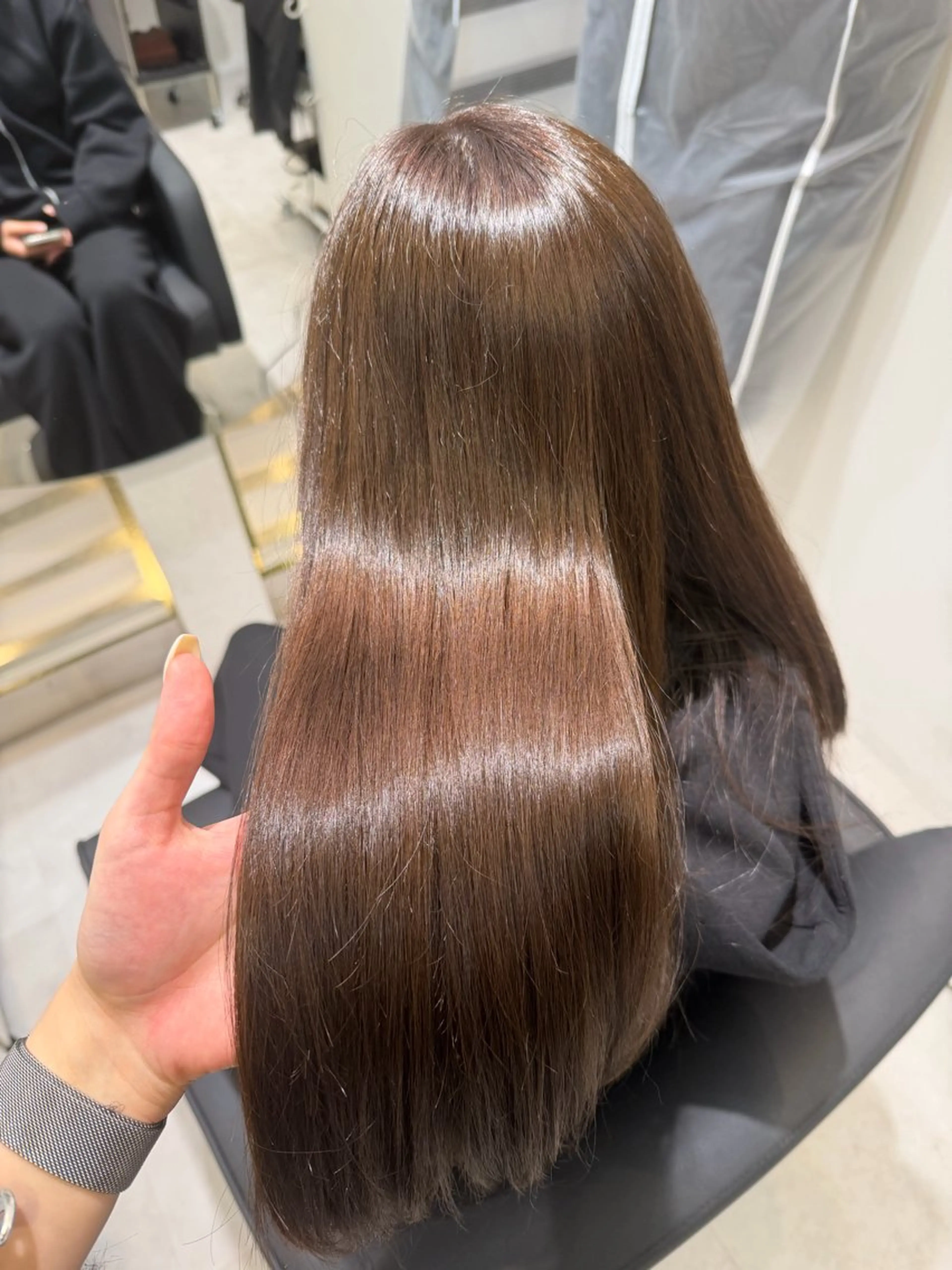 ロング カラー 髪質改善 トリートメント IENA髪質改善 honokaのヘアスタイル