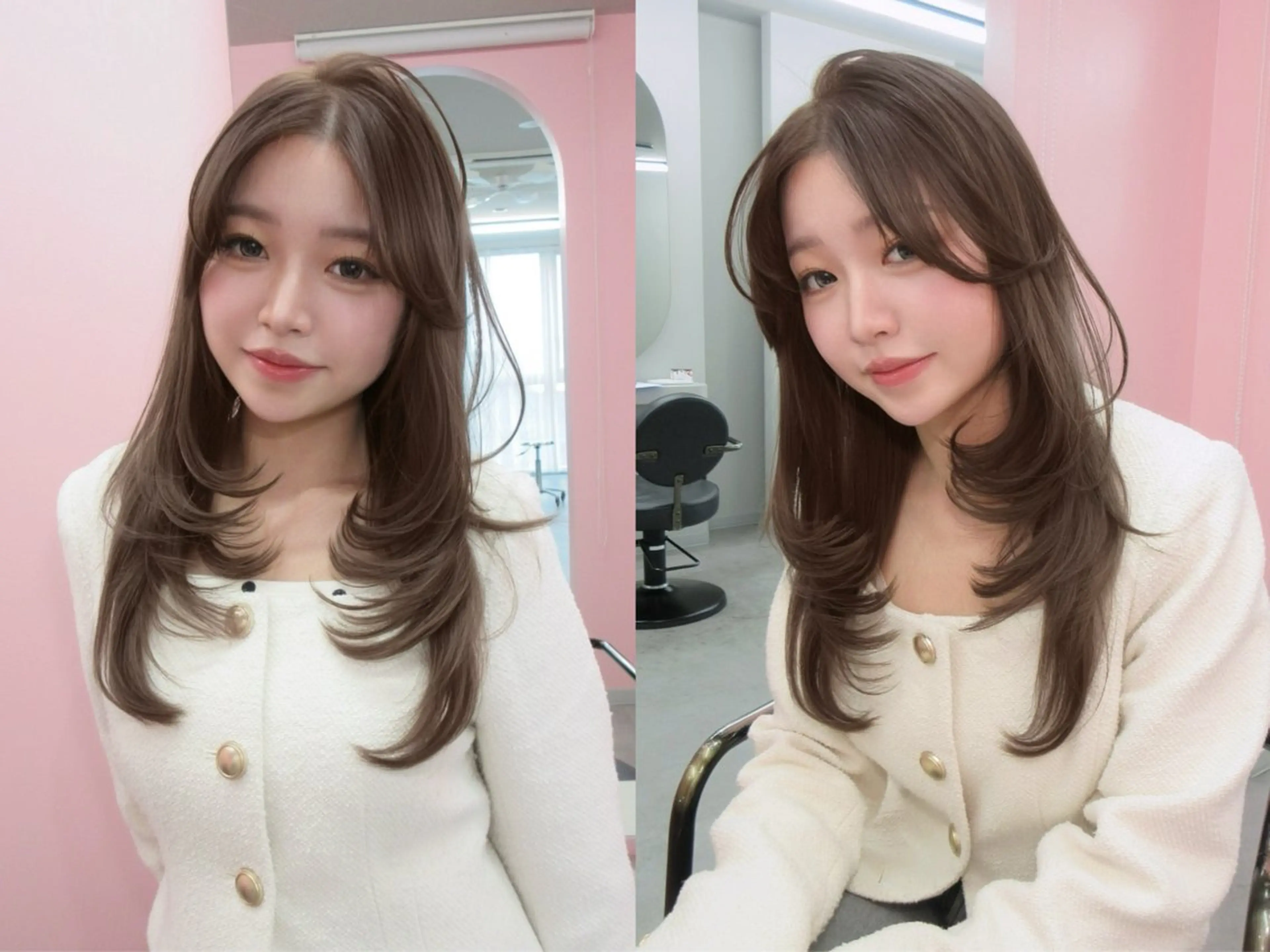 【人気度⭐️⭐️⭐️⭐️】韓国風カット➕トリートメント➕巻きおろし｛韓国ヘア/渋谷美容室/渋谷韓国ヘア/似合わせ/渋谷｝の写真