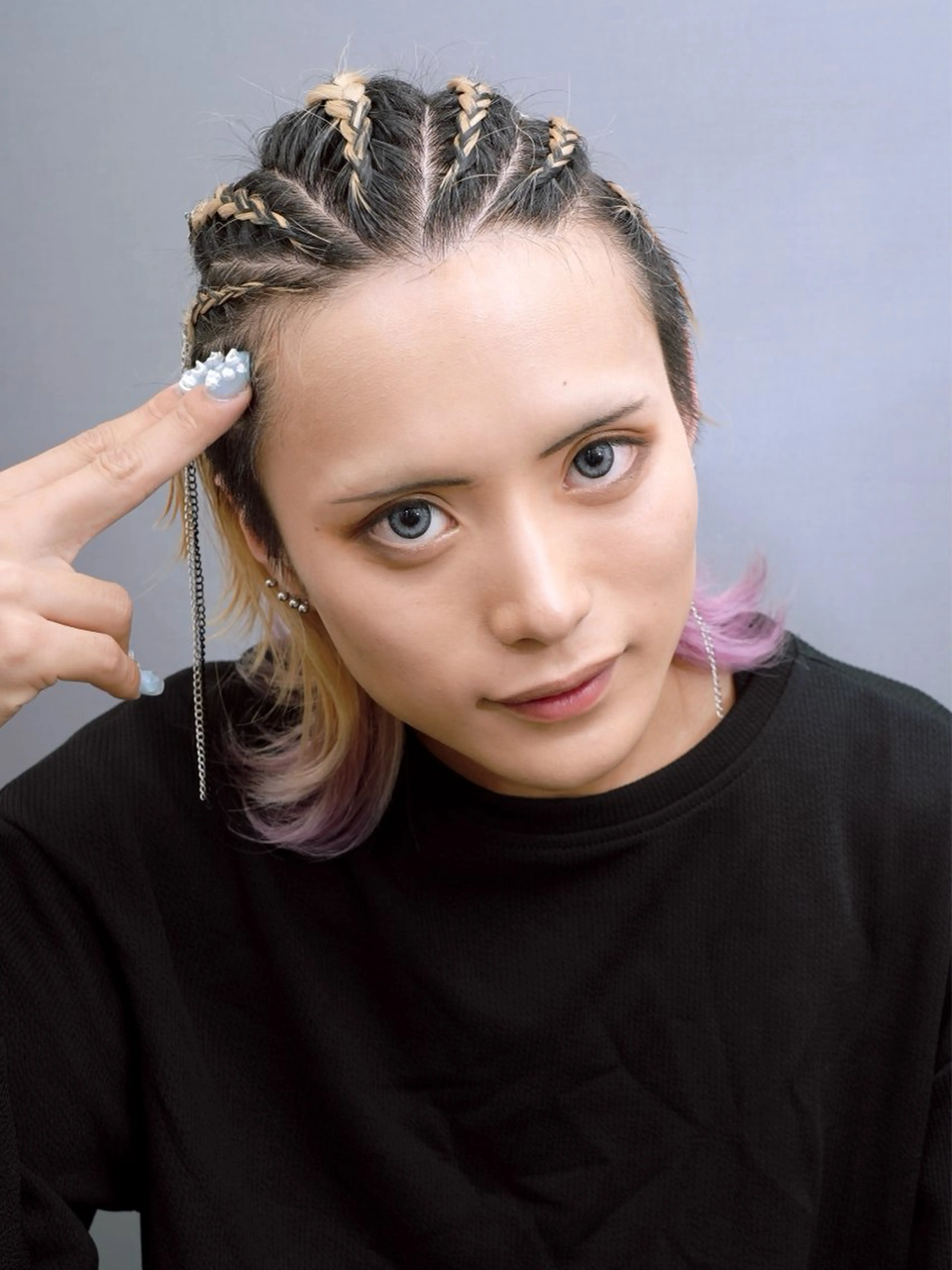ミディアム メンズ ヘアセット 推し活専用 【派手髪】飯野ゆかりのヘアスタイル