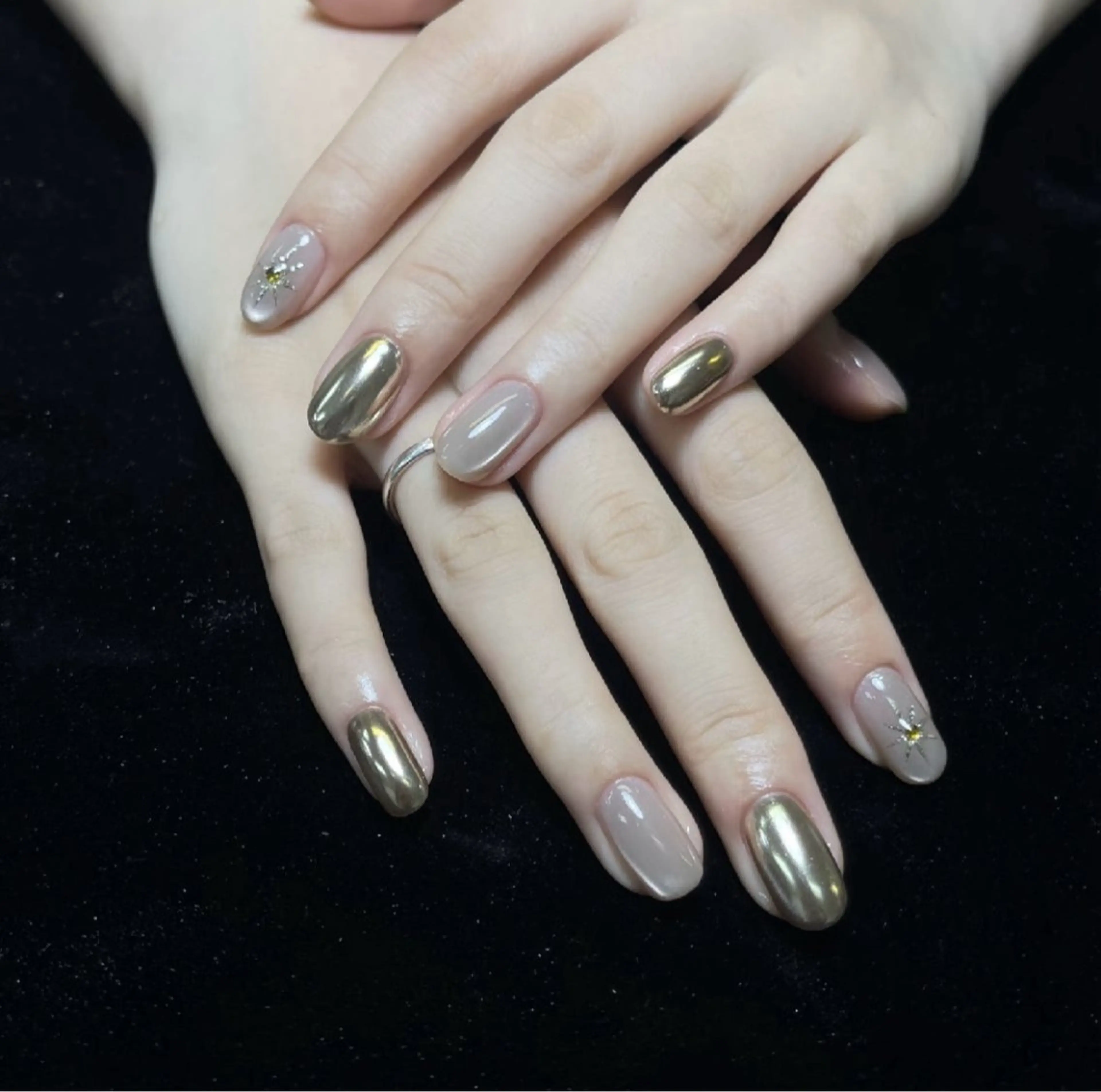 ネイル Chiara 長さだしのネイルデザイン