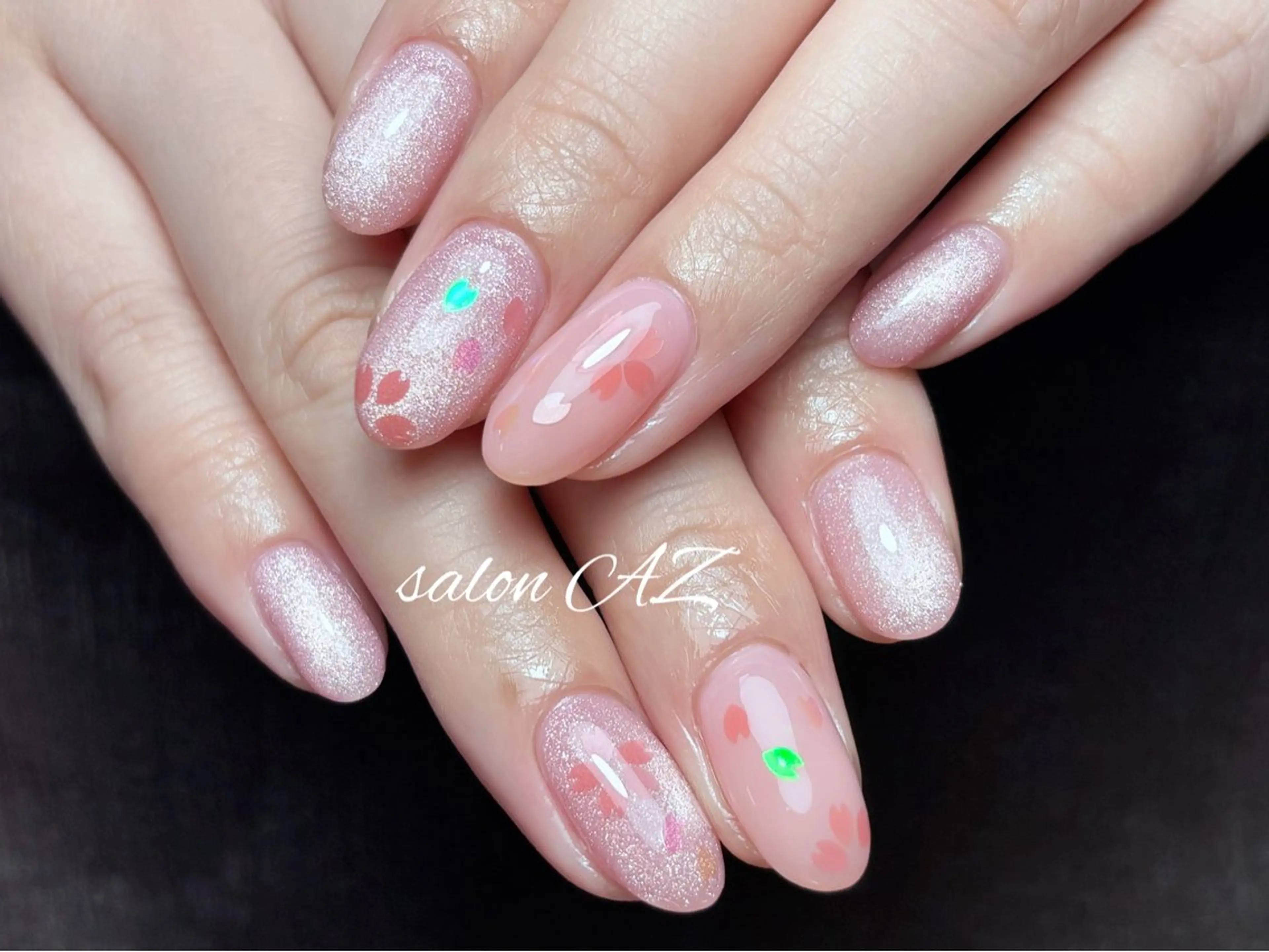 ネイル アートネイル フットネイル フレンチネイル マグネットネイル 持ち込み ハンドネイル salon AZのネイルデザイン