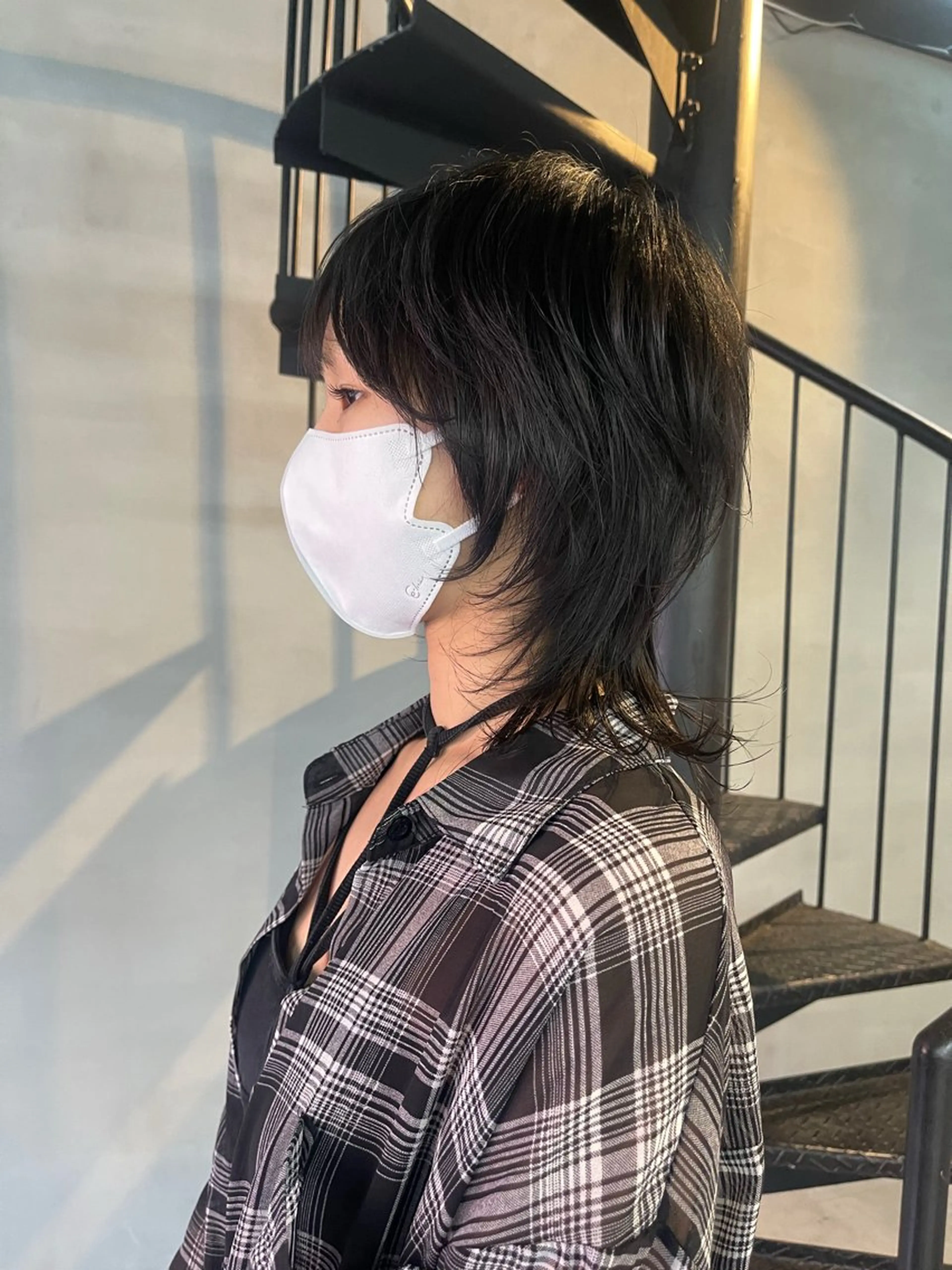 ミディアム 外国人風カラー レイヤーカット マレットヘア ウルフカット ウルフレイヤー カット トリートメント 柏 ウルフ/レイヤー 田中佐和🐺のヘアスタイル