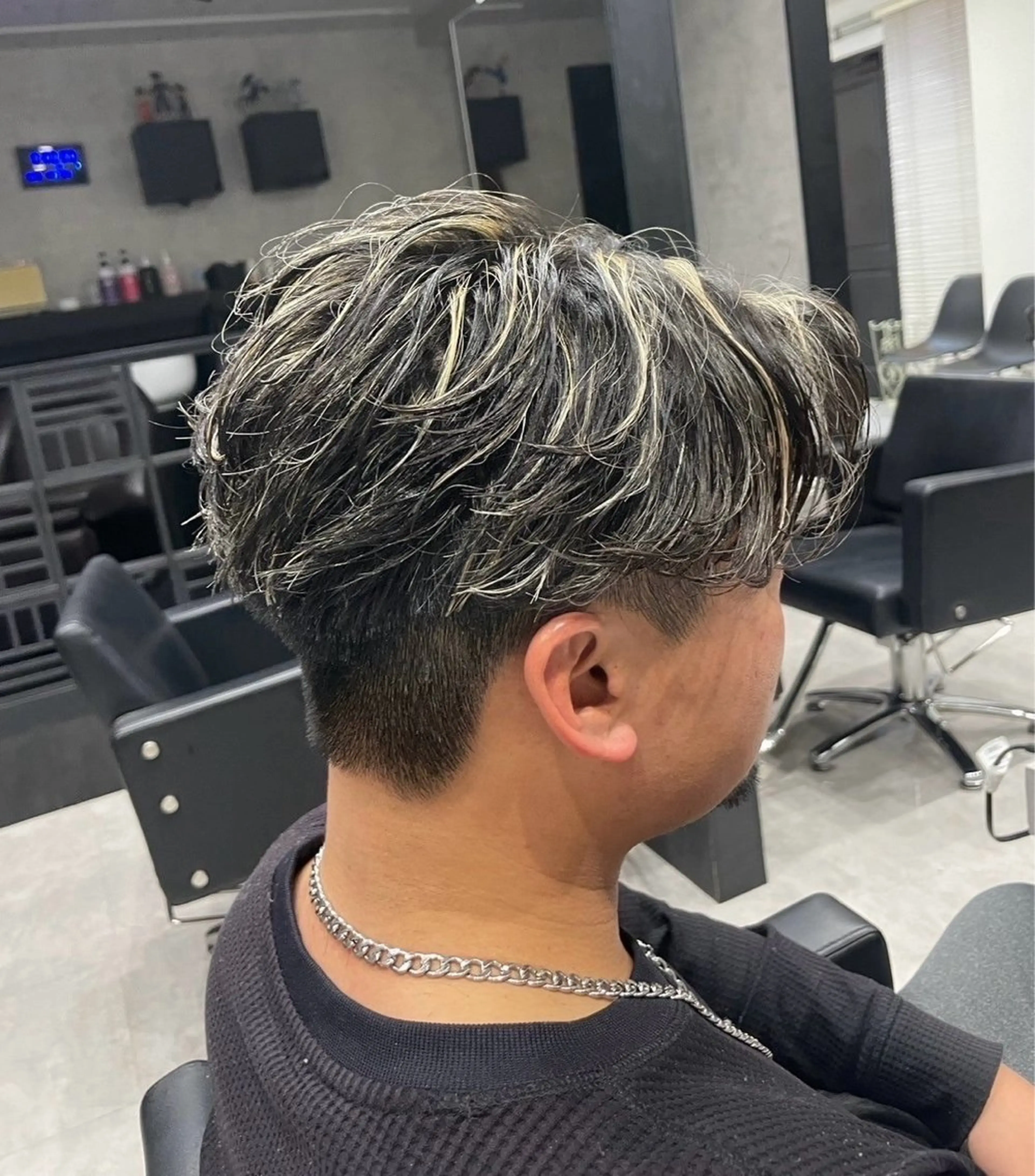 🩷メンズカット+メッシュカラー🩵の写真