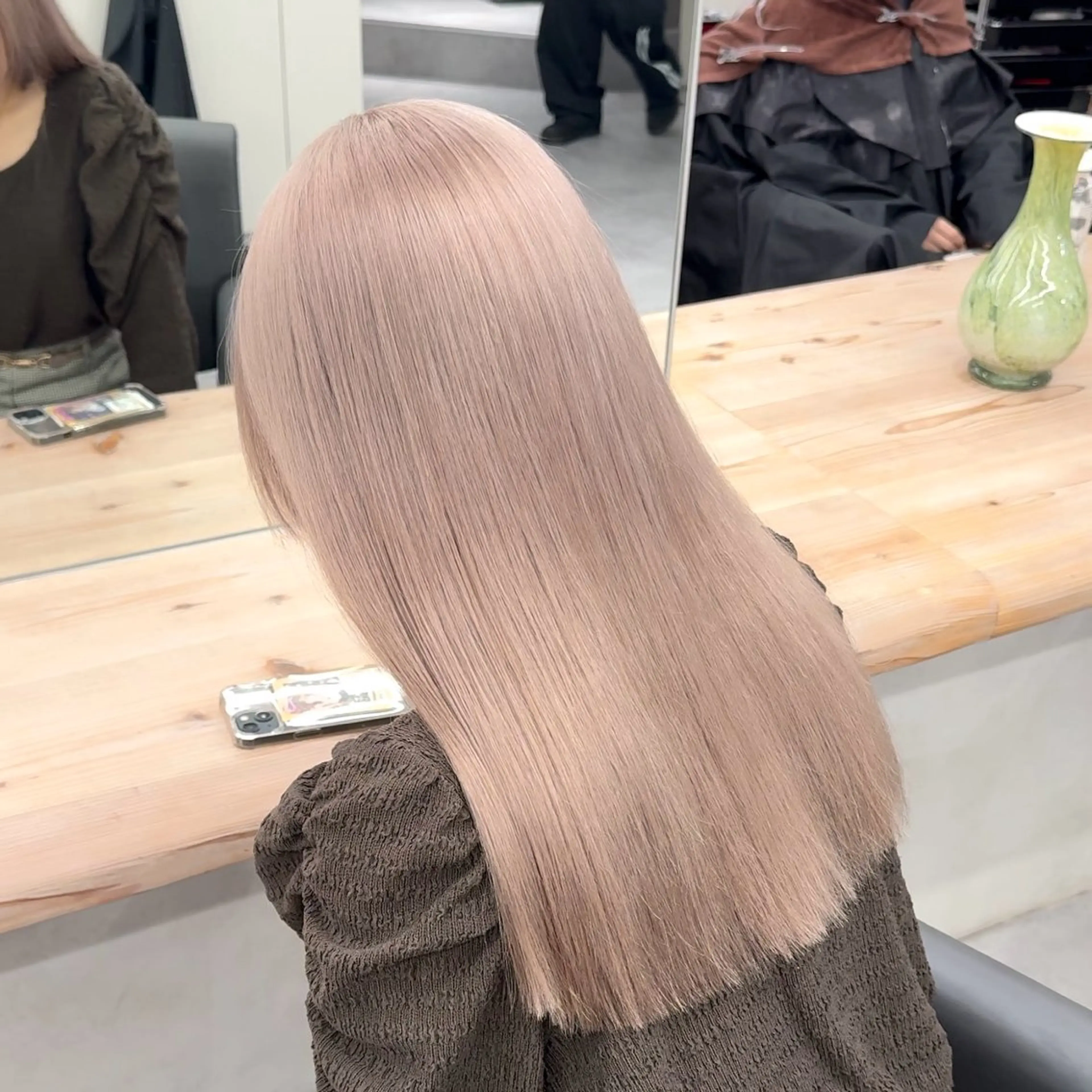 ロング カラー ヘアアレンジ メンズ ヘアカラー トリートメント beleza scelto所属・ハイトーン、暗髪特化 ♡shoka♡のヘアスタイル