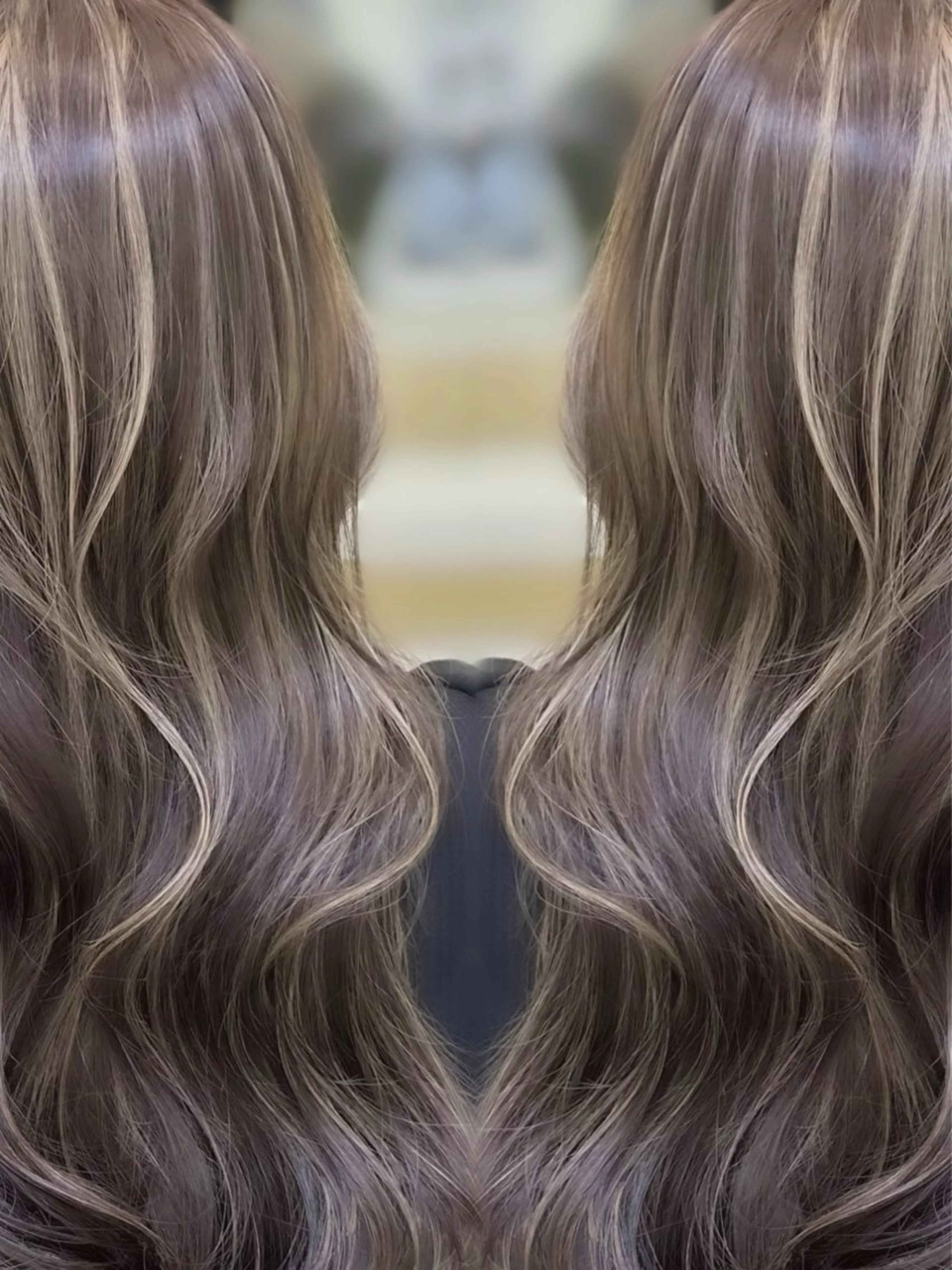 ロング カラー ハイライトカラー ハイライト レイヤーカット カット ヘアカラー トリートメント 🤍ハイライト/ レイヤー/銀座🤍のヘアスタイル