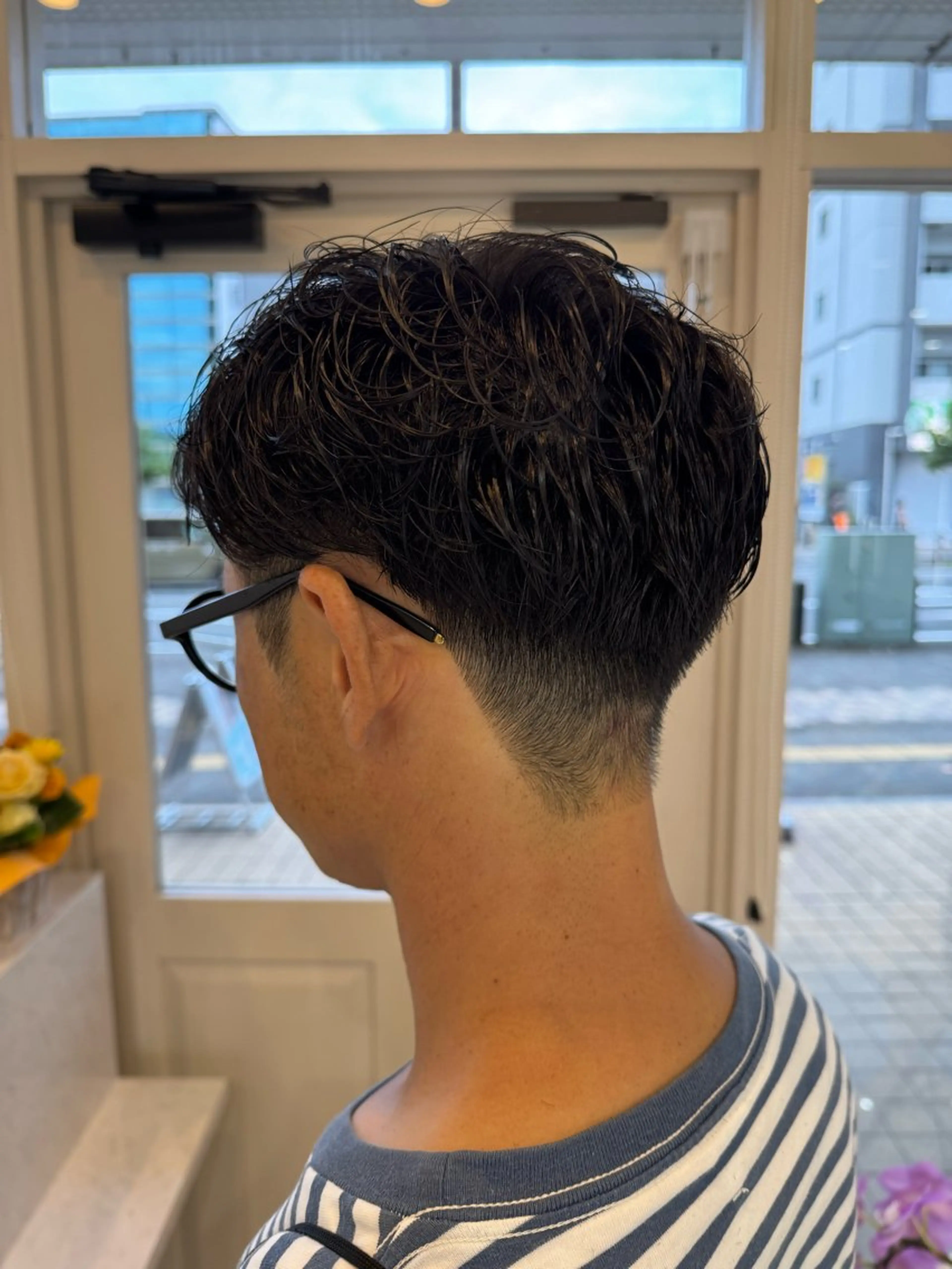 ショート パーマ メンズ カット パーマ トリートメント パーマ/ハイトーン /吉田眞のヘアスタイル