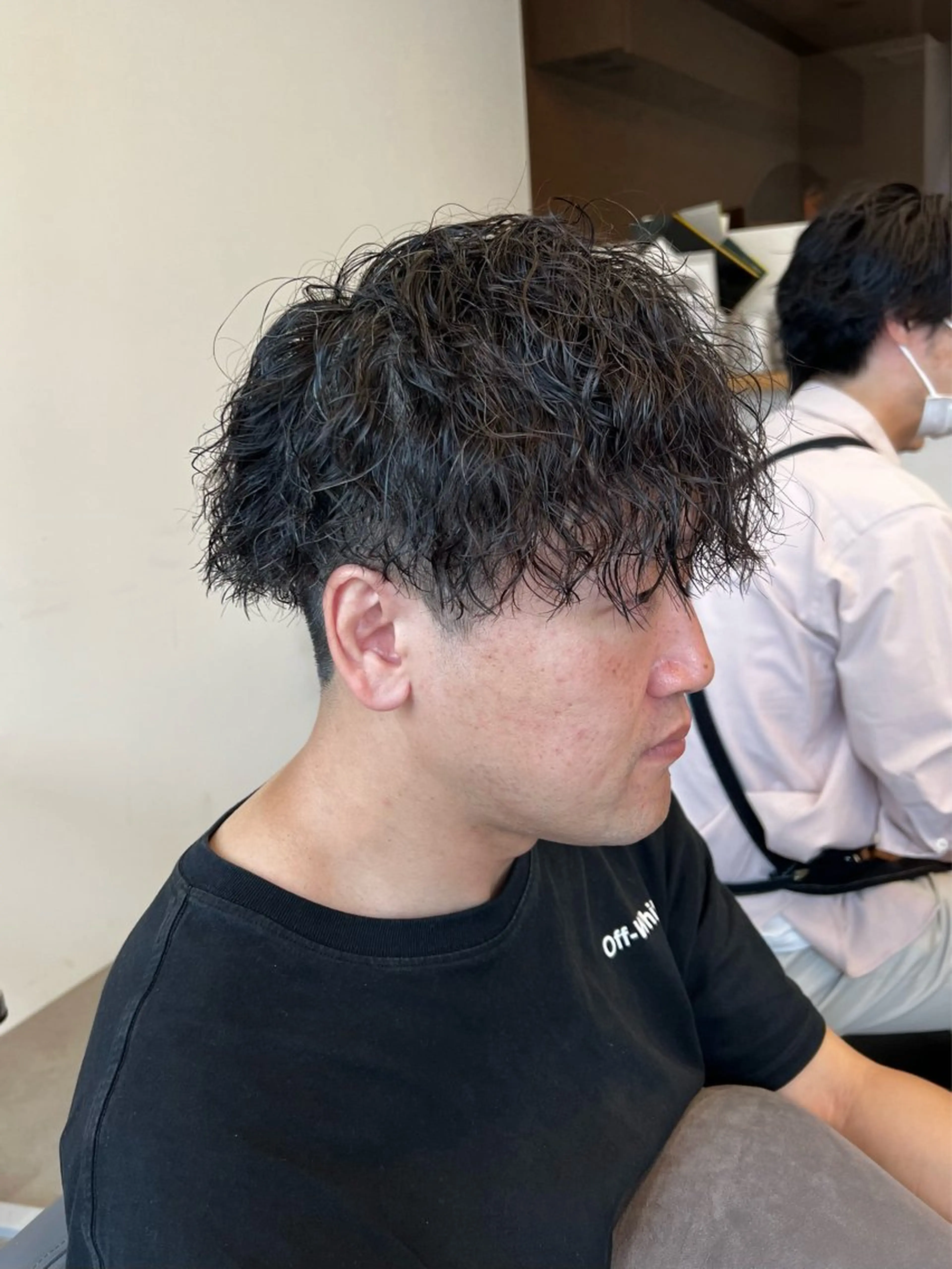 パーマ メンズ カット パーマ Ore🫧タナカマヤ /柔らかい質感カラーのヘアスタイル