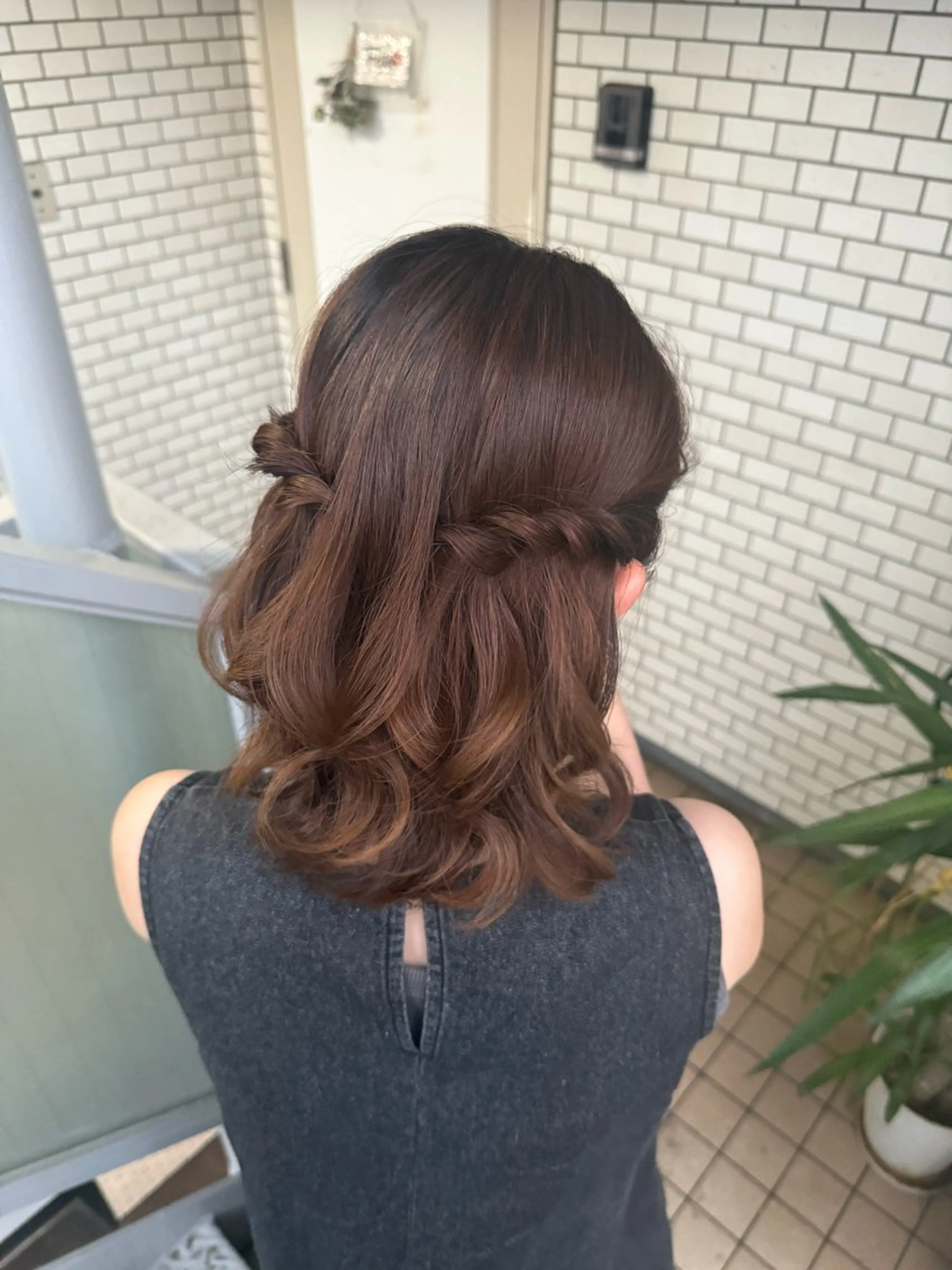 ショート ヘアアレンジ ハーフアップ 結婚式・ブライダル ボブ デート 褒められヘアメイク /‎ボブ女子🐶みおのその他イメージ
