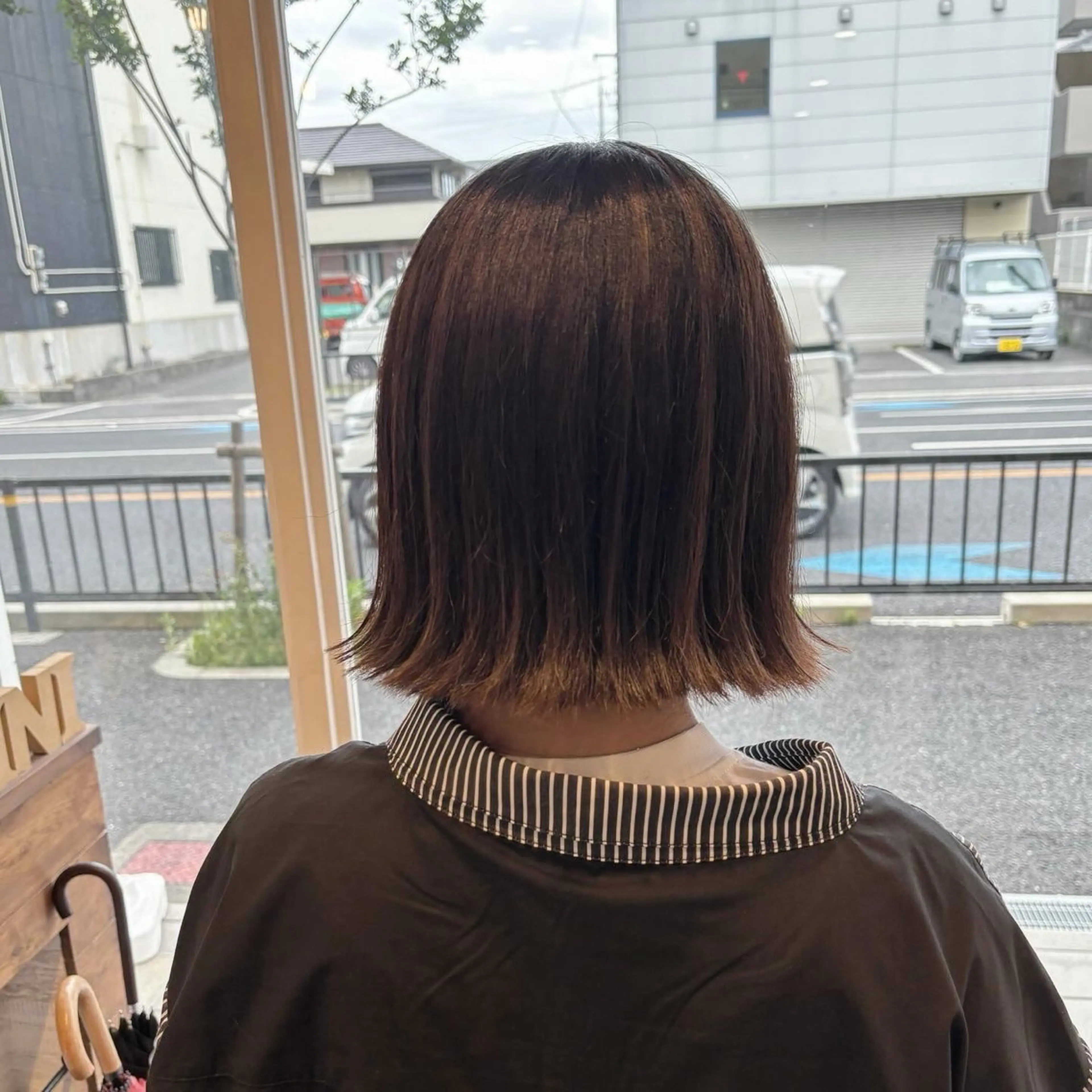 ミディアム ボブ 外ハネヘア . Sakurakoのヘアスタイル