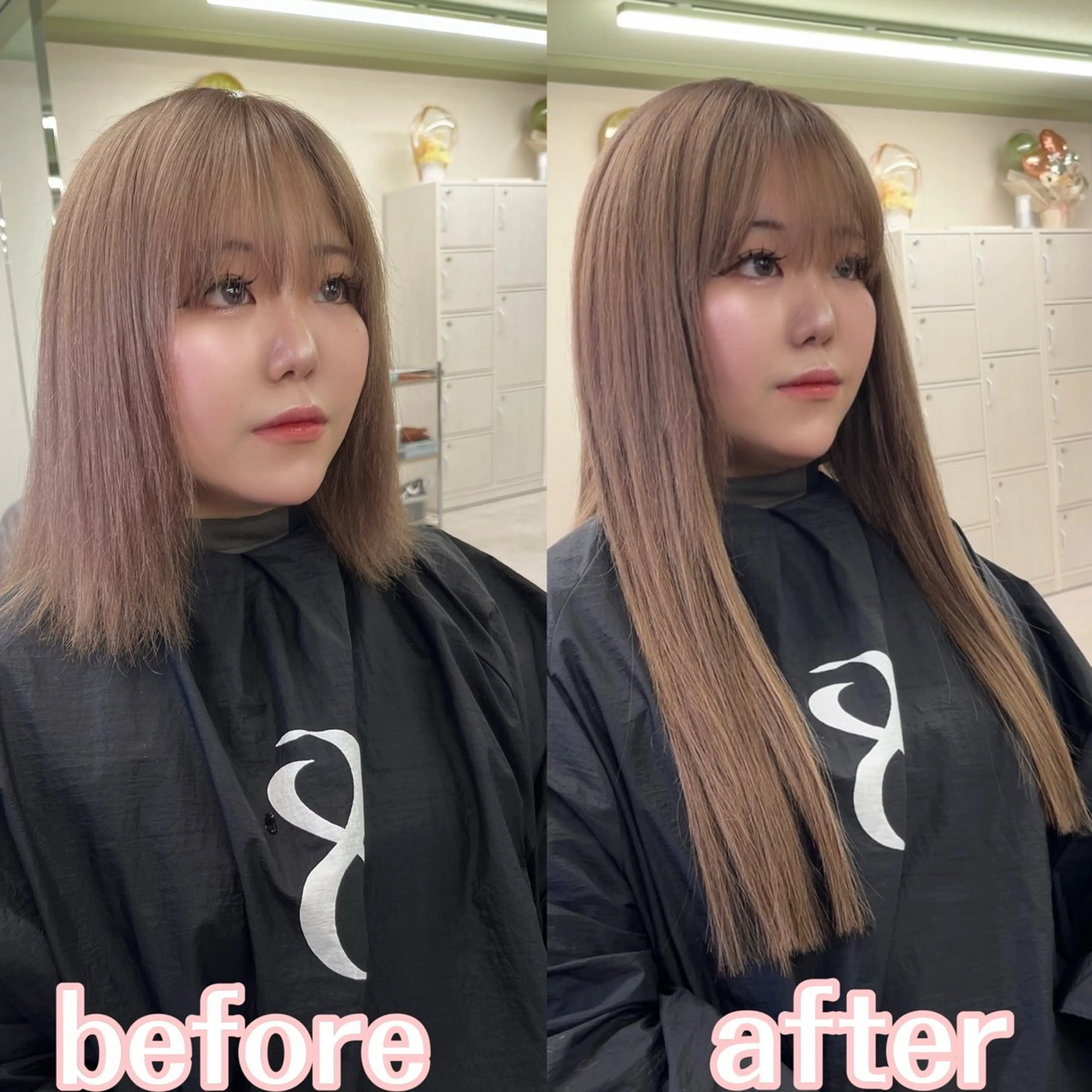 ロング カラー MOE🐈‍⬛🎀 エクステ/ワンホンのヘアスタイル