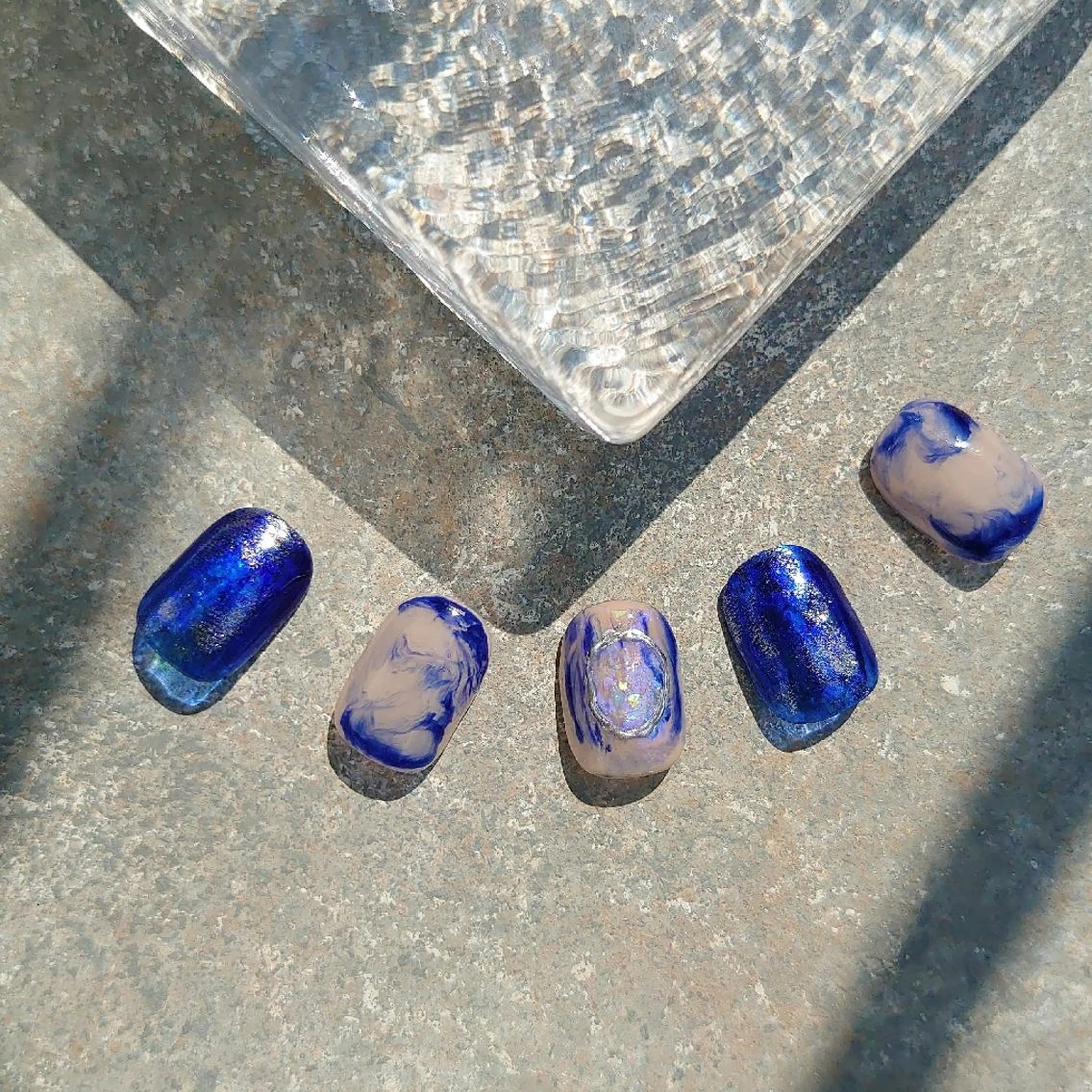 ネイル ニュアンスネイル ショートネイル gemickle nailのネイルデザイン