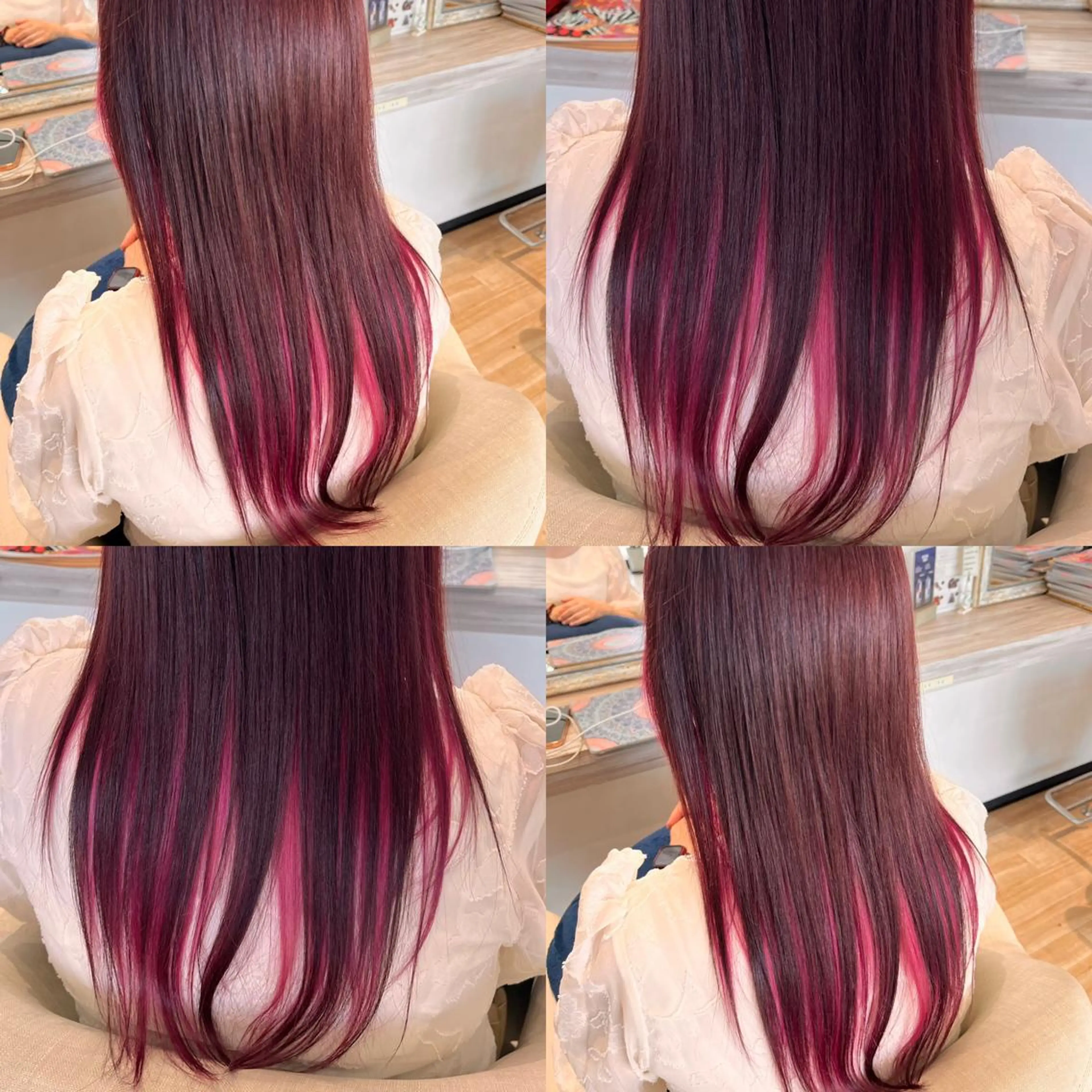 ロング カラー デザインカラー Atelier 大内のヘアスタイル