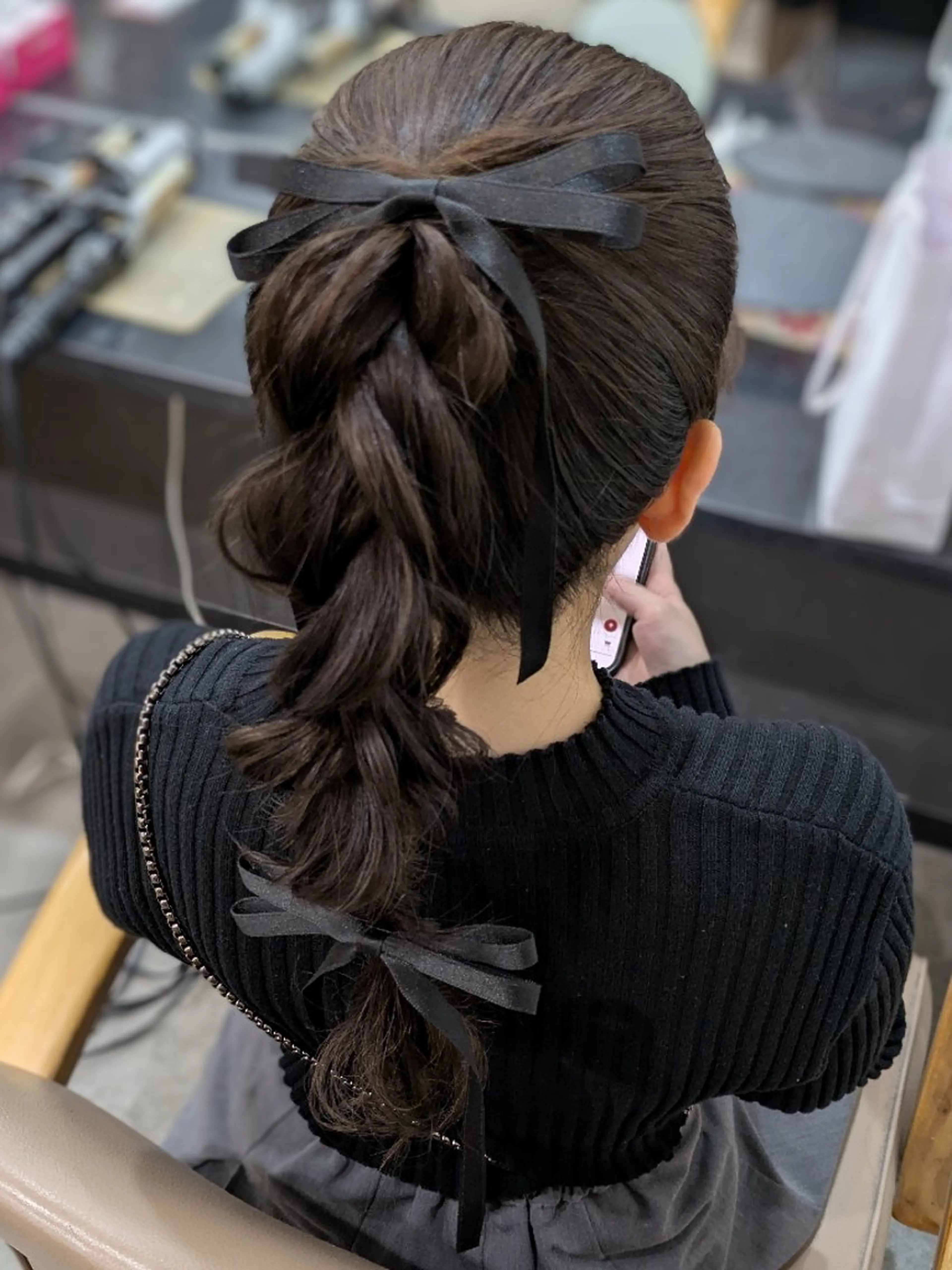 ヘアアレンジ ロング ヘアセット❤️着付け Akaneのヘアスタイル