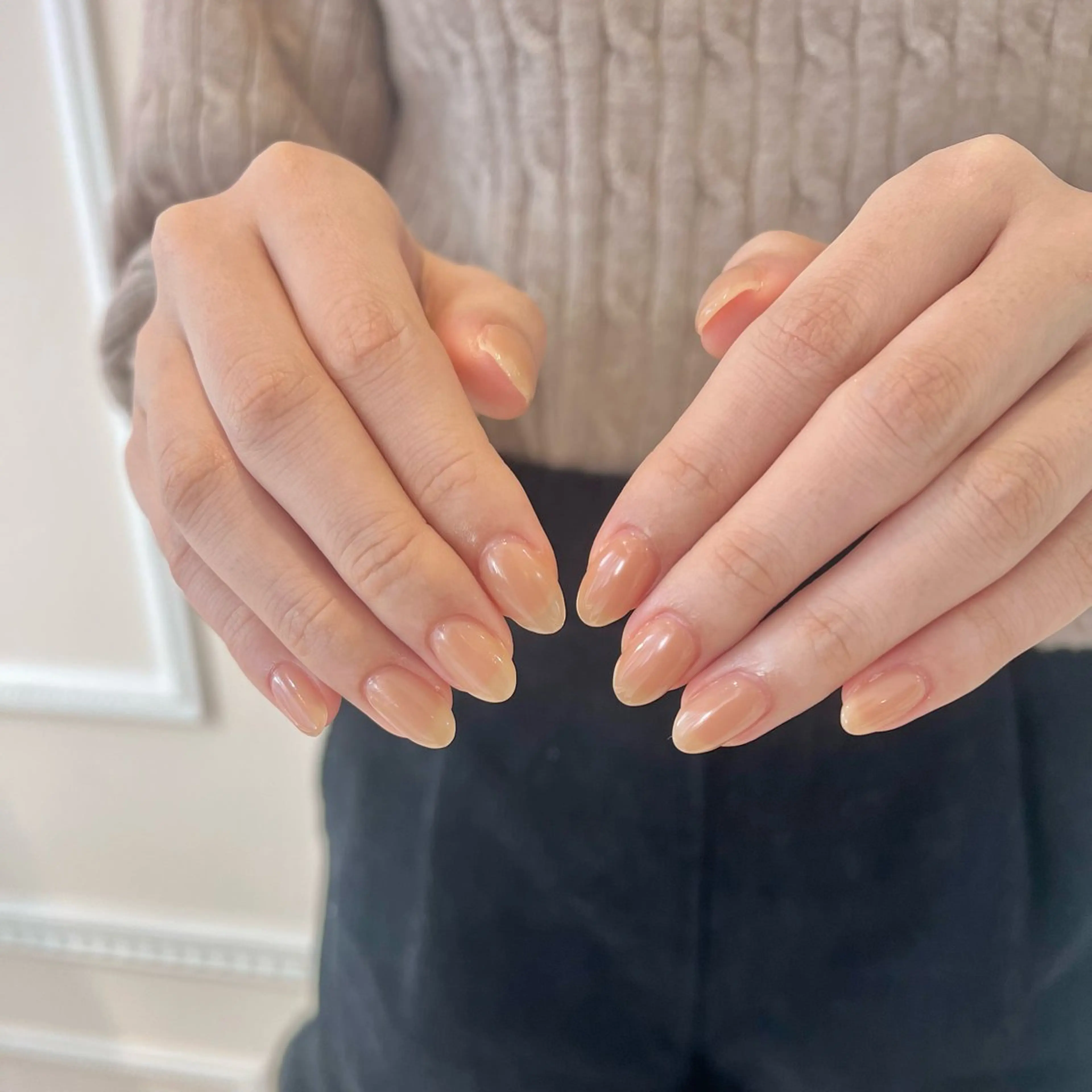 ネイル ハンドネイル 🎀チーク/ちゅるん 🫧chisa🎀のネイルデザイン