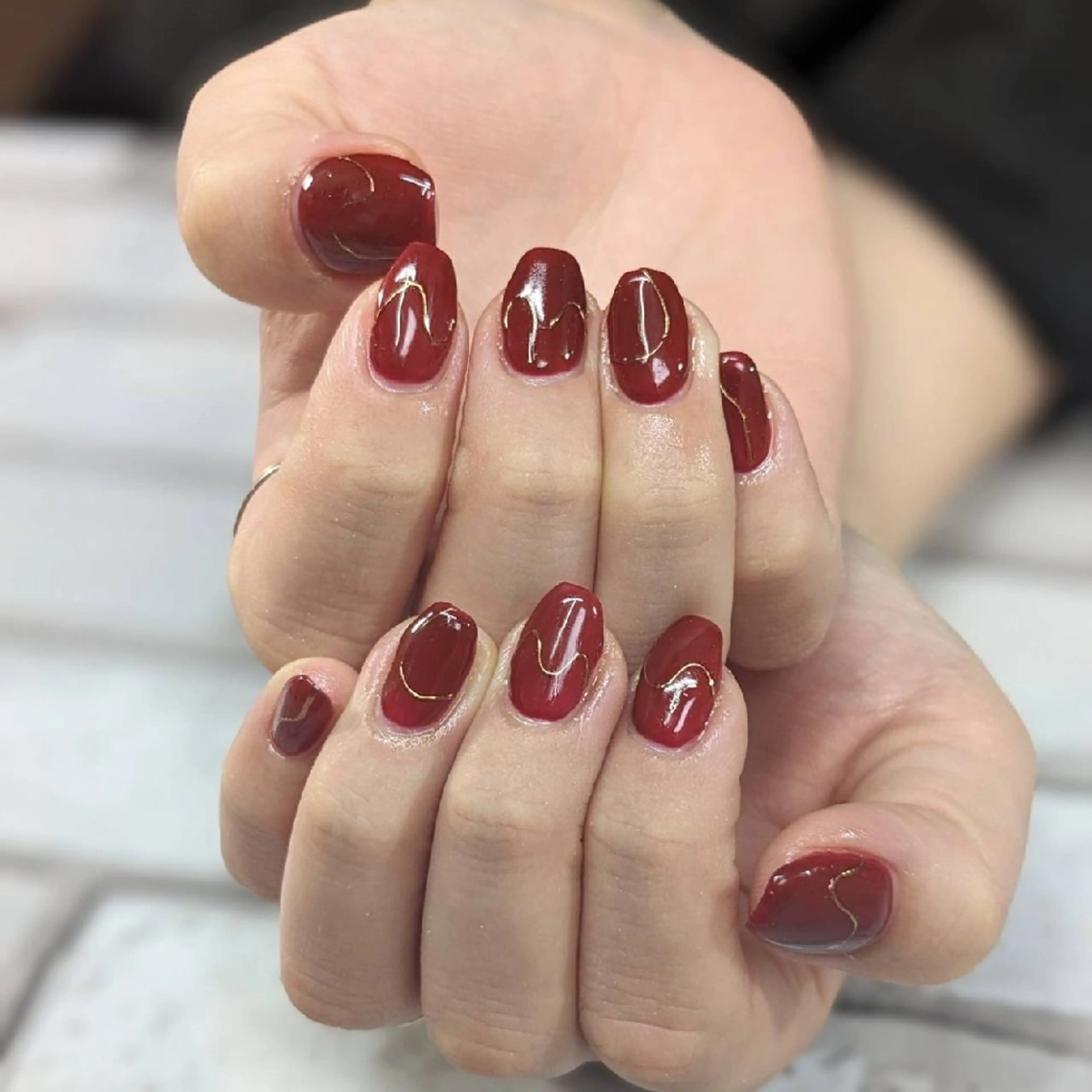 ネイル ミラーネイル ハンドネイル ネイルサロンベルティ .keikoのネイルデザイン
