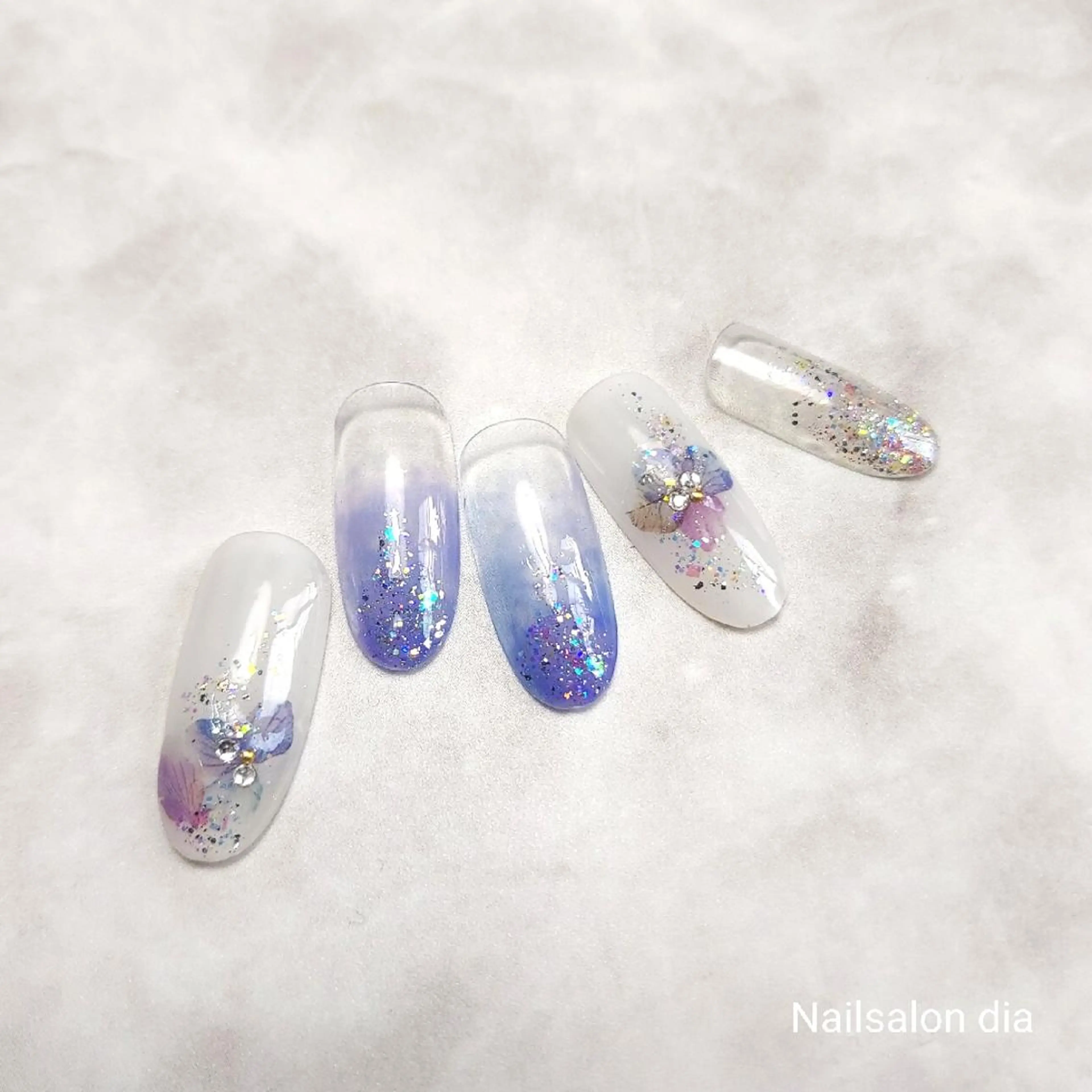 ネイル チークネイル フラワーネイル キラキラネイル マグネットネイル ミラーネイル ハンドネイル 栗東駅 徒歩10分 ネイルサロン ディアのネイルデザイン