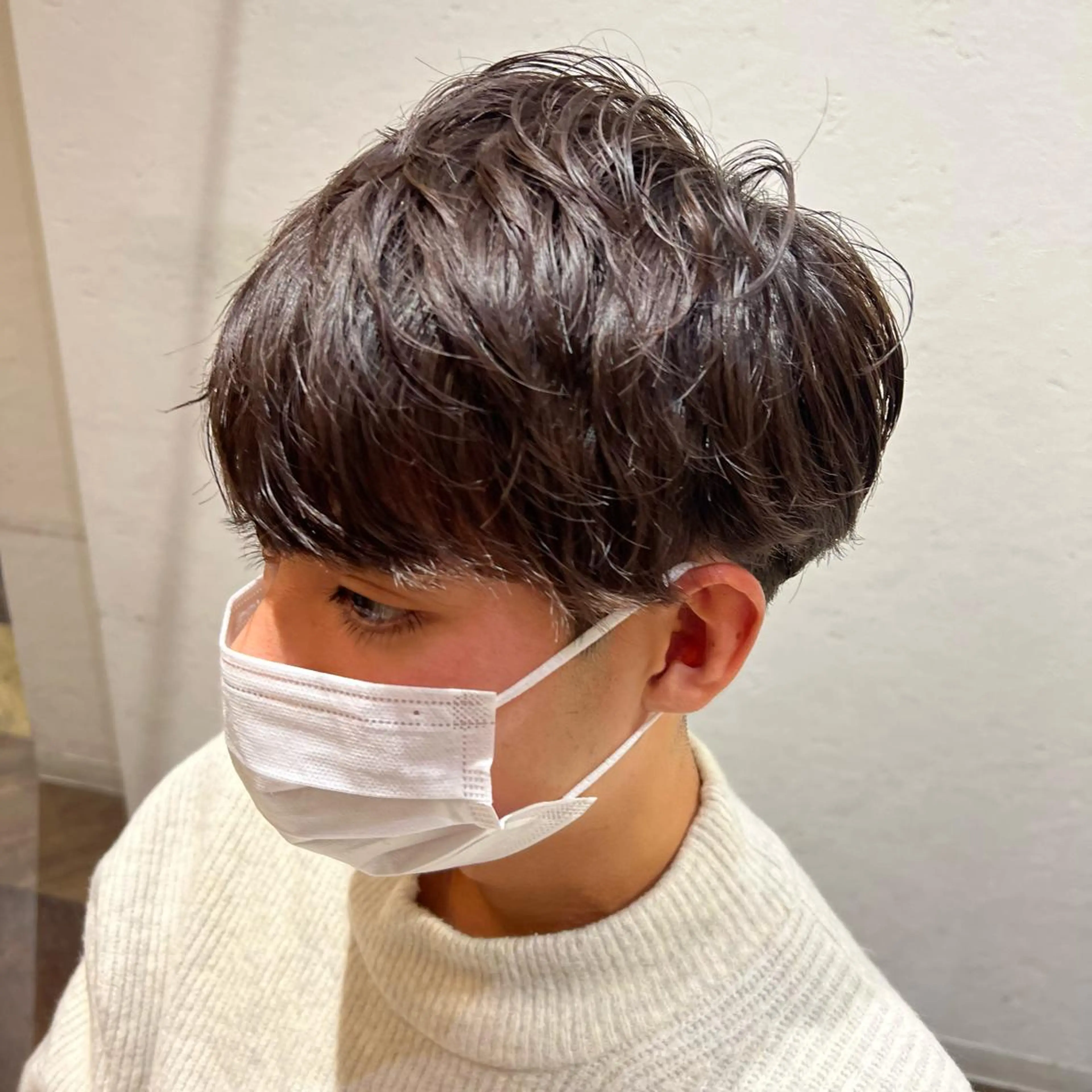 ショート パーマ メンズ メンズパーマ ニュアンスパーマ 中村 玲美のヘアスタイル