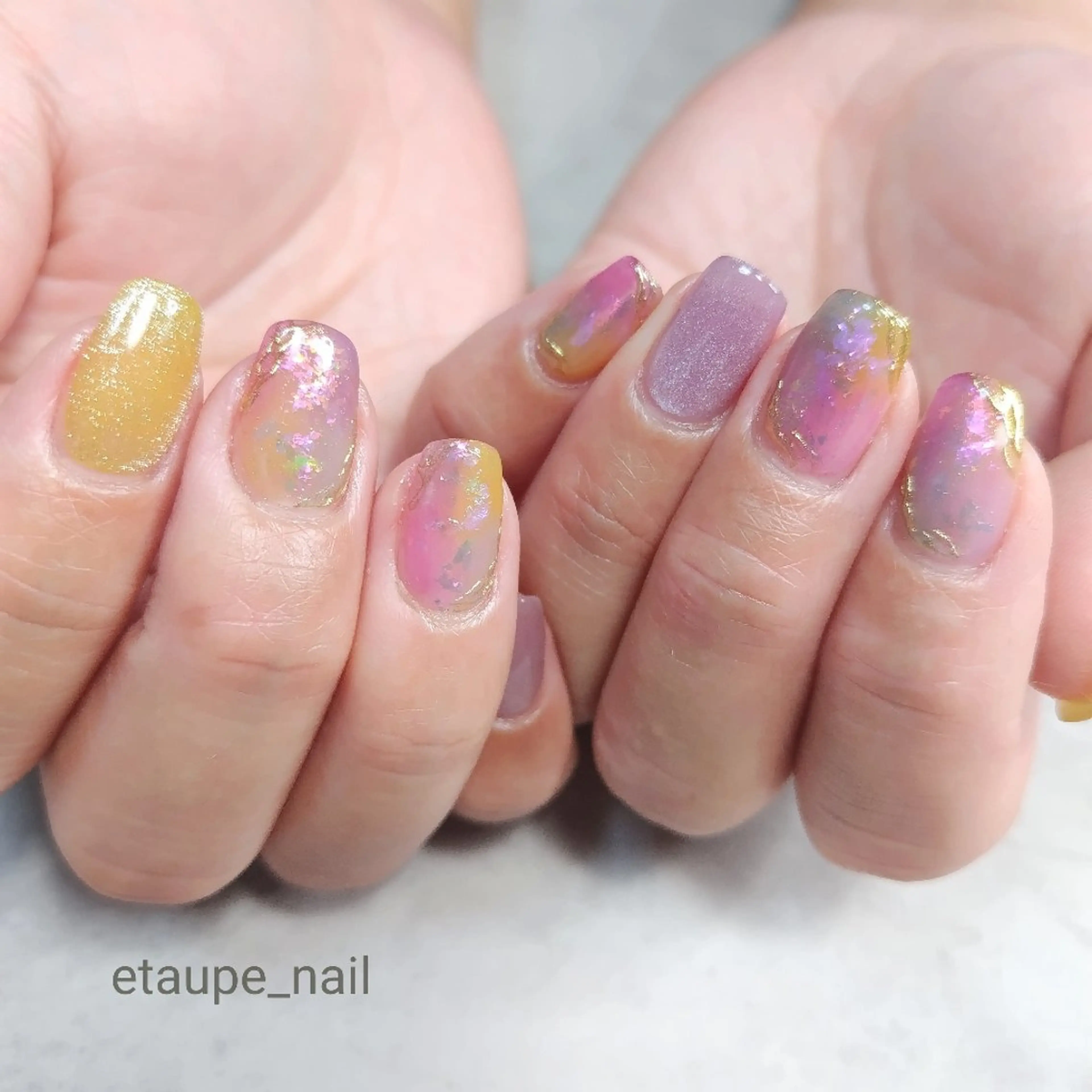 ネイル ニュアンスネイル ハンドネイル 向原自宅サロン ★エトープネイルのネイルデザイン